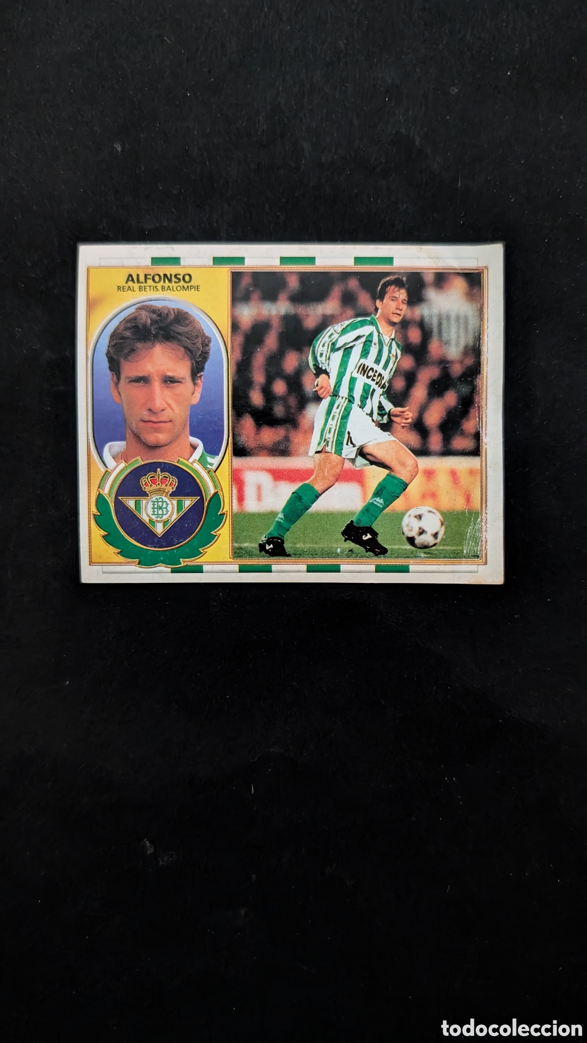 Cromos de f&uacute;tbol: ALFONSO BETIS COLOCA LIGA ESTE 1996/97 96 97 VENTANILLA