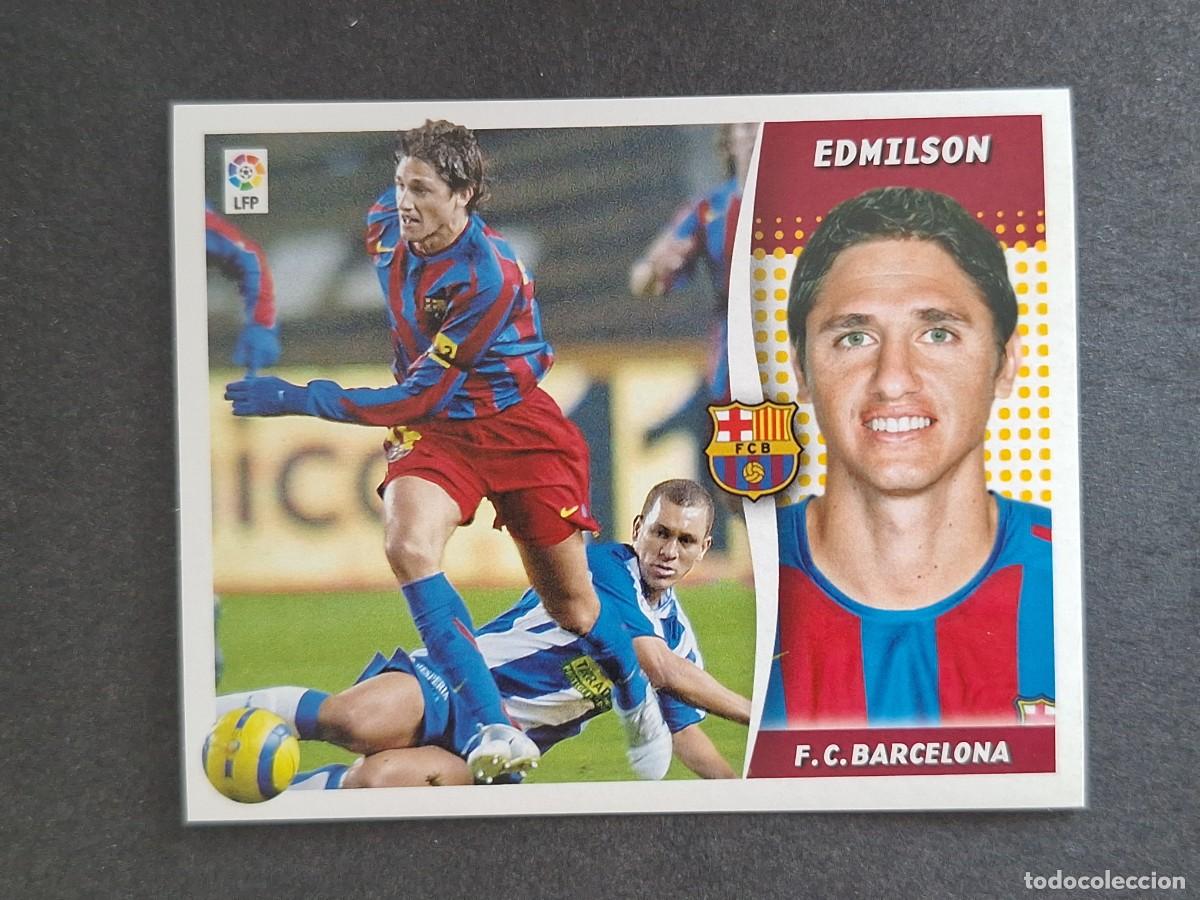 Cromos de f&uacute;tbol: L6 EDMILSON F. C. BARCELONA LIGA ESTE 2006 2007 06 07 NUNCA PEGADO SIN PEGAR