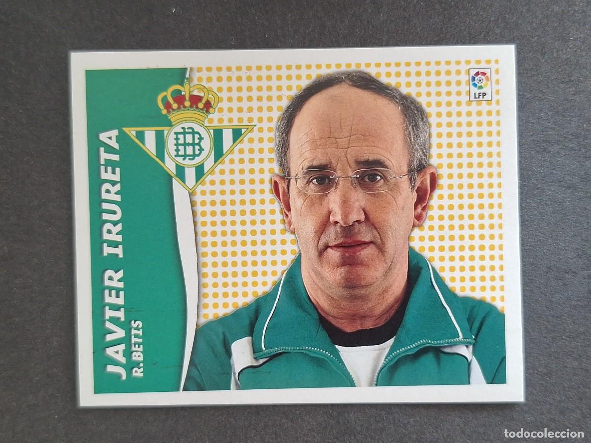 Cromos de f&uacute;tbol: L6 JAVIER IRURETA ENTRENADOR REAL BETIS BALOMPIE LIGA ESTE 2006 2007 06 07 NUNCA PEGADO SIN PEGAR