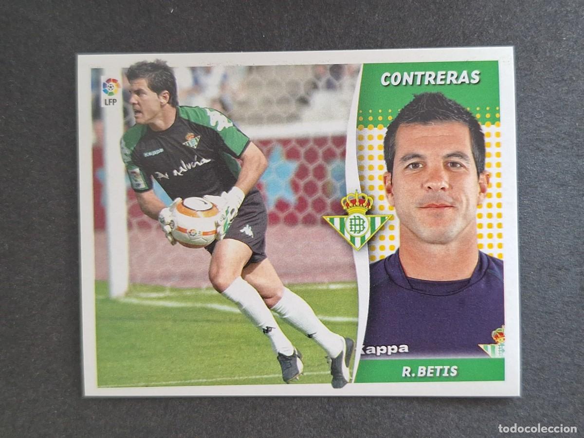 Cromos de f&uacute;tbol: L6 CONTRERAS REAL BETIS BALOMPIE LIGA ESTE 2006 2007 06 07 NUNCA PEGADO SIN PEGAR