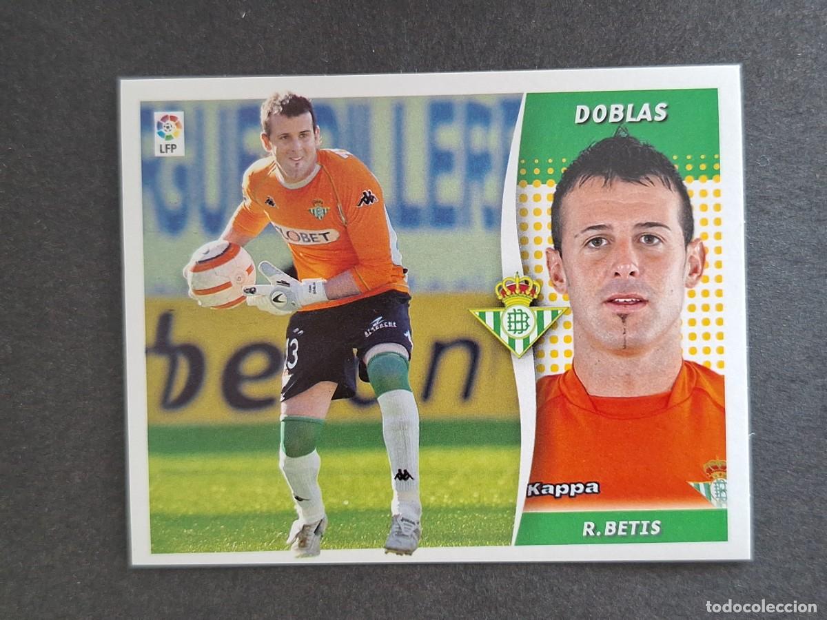 Cromos de f&uacute;tbol: L6 DOBLAS REAL BETIS BALOMPIE LIGA ESTE 2006 2007 06 07 NUNCA PEGADO SIN PEGAR