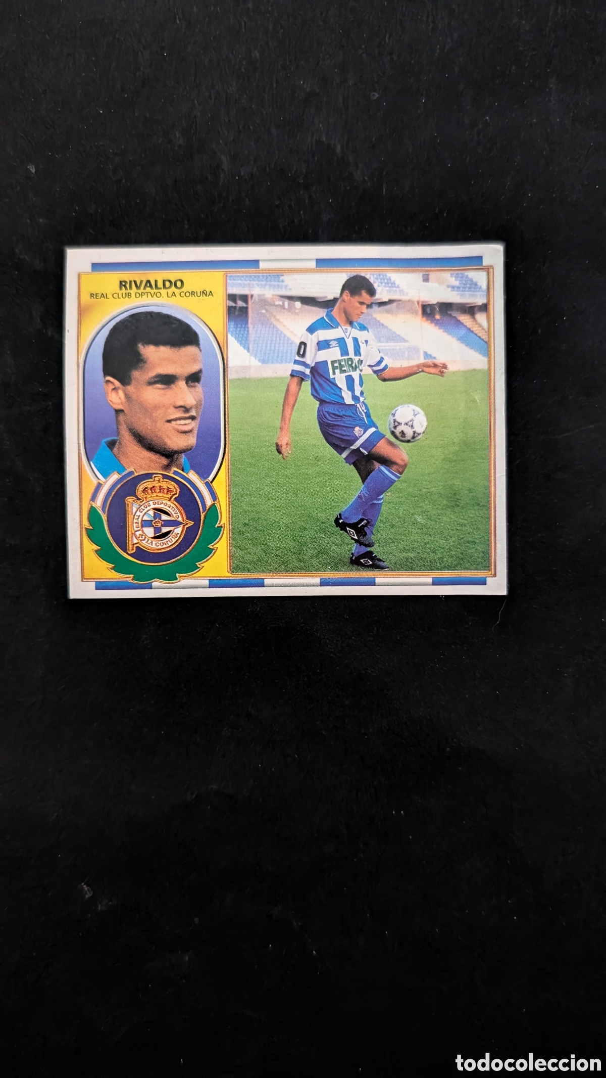 Cromos de f&uacute;tbol: RIVALDO VERSION DEPORTIVO COLOCA LIGA ESTE 1996/97 96 97 VENTANILLA