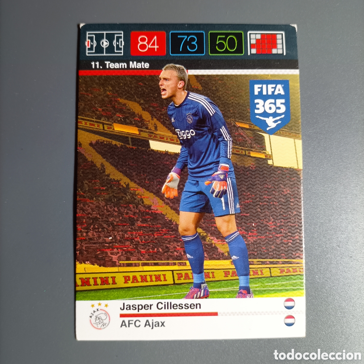 Cromos de f&uacute;tbol: CARD ADRENALYN XL FIFA 365 PANINI 2016 (AFC AJAX) №11 JASPER CILLESSEN