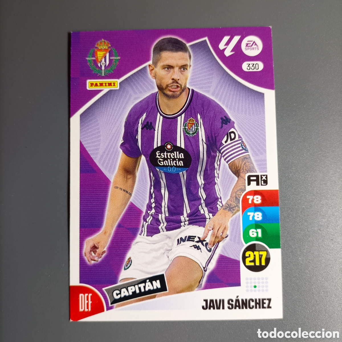 Cromos de f&uacute;tbol: ADRENALYN. LIGA 2024-2025 (VALLADOLID) №330 JAVI S&Aacute;NCHEZ