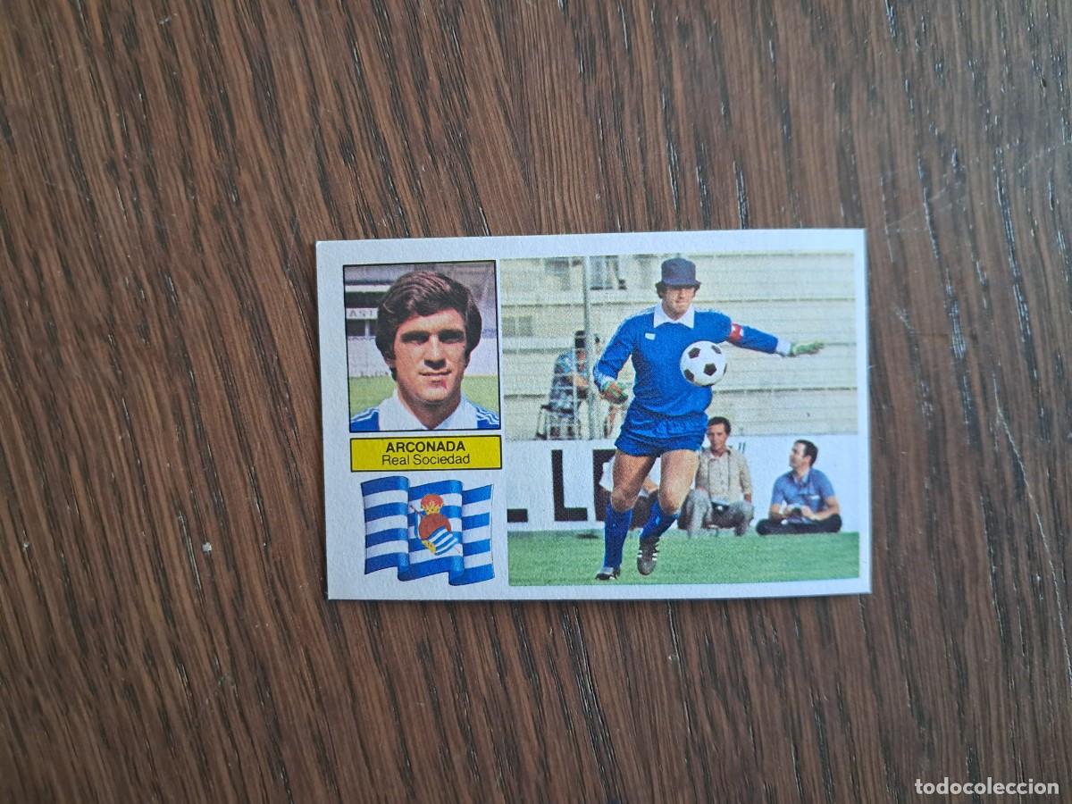 Cromos de f&uacute;tbol: cromo de futbol, ediciones Este, liga 82-83, Arconada, Real Sociedad, sin pegar.