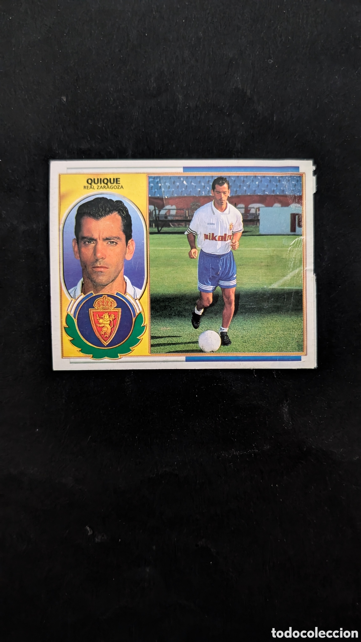 Cromos de f&uacute;tbol: QUIQUE ZARAGOZA COLOCA LIGA ESTE 1996/97 96 97 VENTANILLA