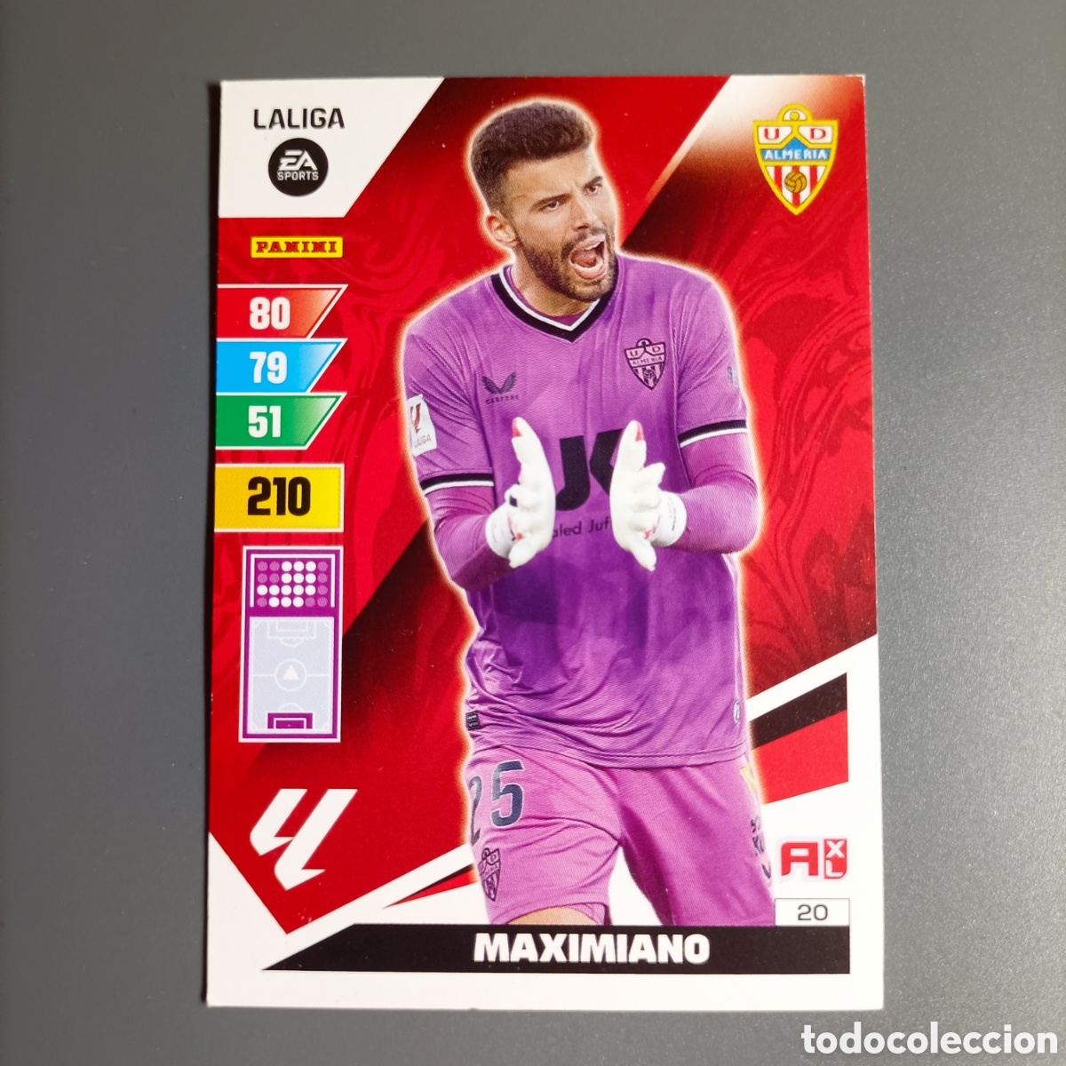 Cromos de f&uacute;tbol: ADRENALYN. LIGA 2023-2024 (ALMER&Iacute;A) №20 MAXIMIANO