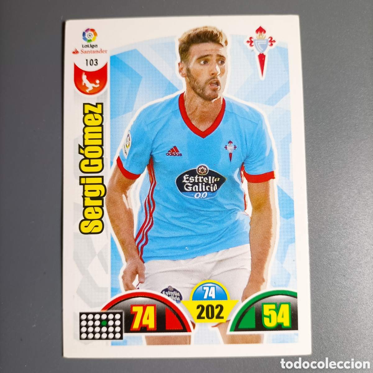Cromos de f&uacute;tbol: ADRENALYN. LIGA 2017-2018 (CELTA) №103 SERGI G&Oacute;MEZ