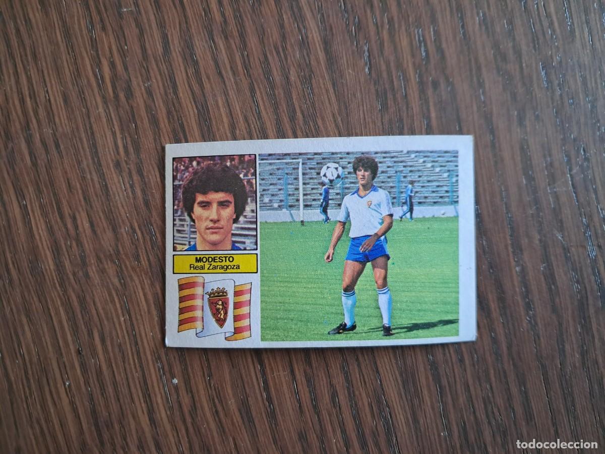 Football Stickers: cromo de futbol, ediciones Este, liga 82-83, Modesto, Real Zaragoza, sin pegar.