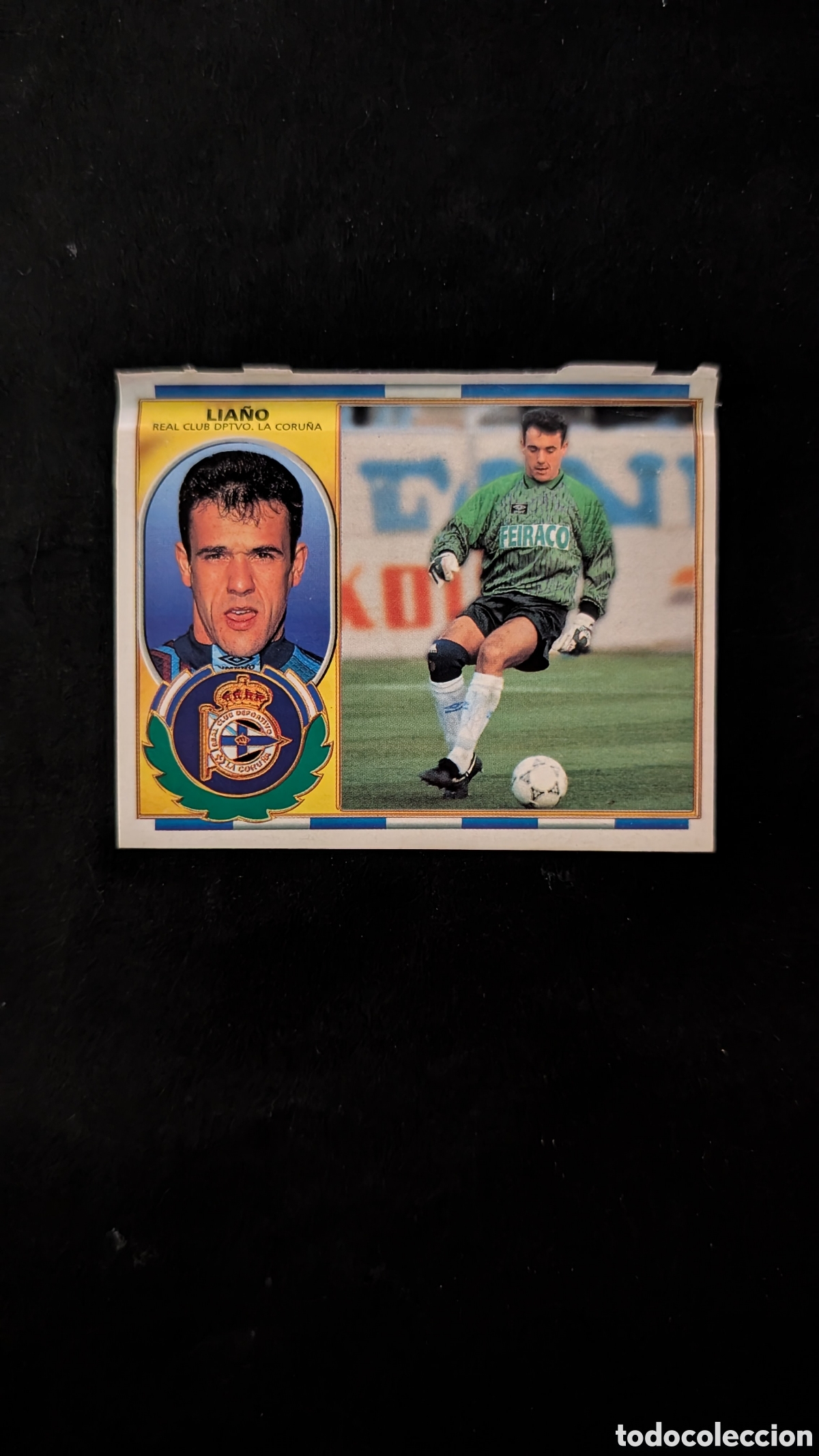 Cromos de f&uacute;tbol: LIA&Ntilde;O DEPORTIVO BAJA LIGA ESTE 1996/97 96 97 VENTANILLA CONSERVA TRASERA