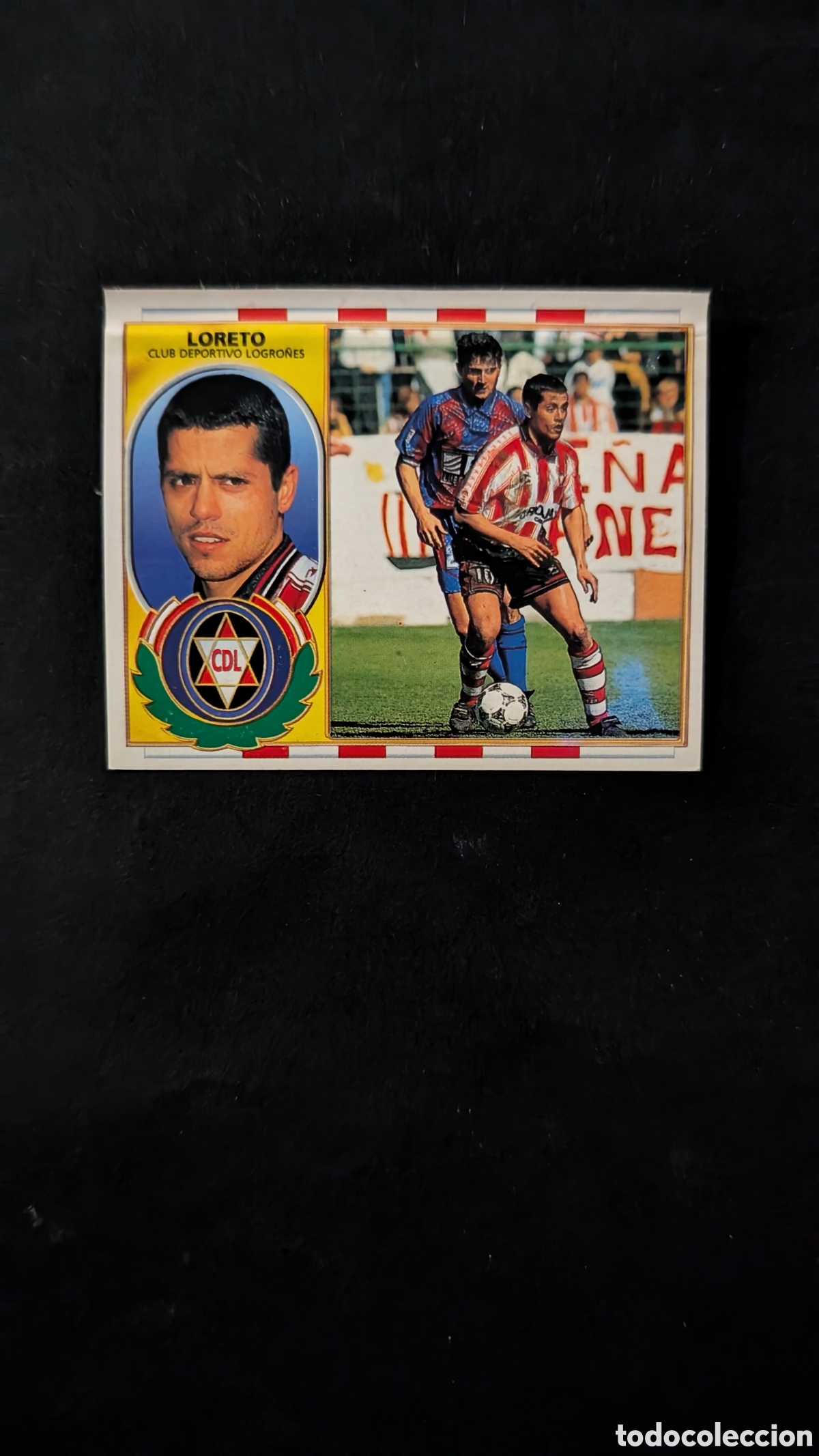 Cartes &agrave; collectionner de Football: LORETO LOGRO&Ntilde;ES BAJA LIGA ESTE 1996/97 96 97 VENTANILLA CONSERVA TRASERA