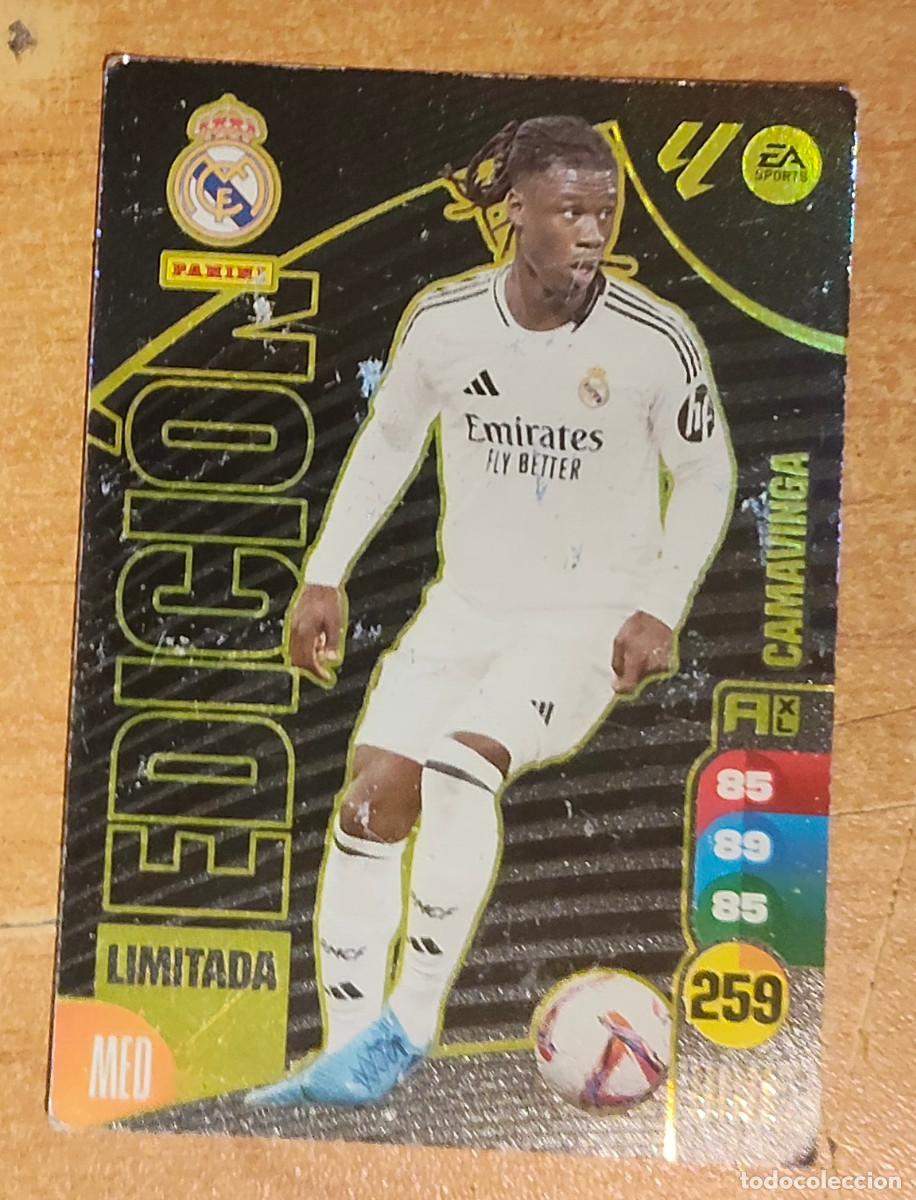 Cromos de f&uacute;tbol: ADRENALYN XL 2024 2025 24 25 PANINI EDICI&Oacute;N LIMITADA CAMAVINGA REAL MADRID LIGA COLECCI&Oacute;N ALBU
