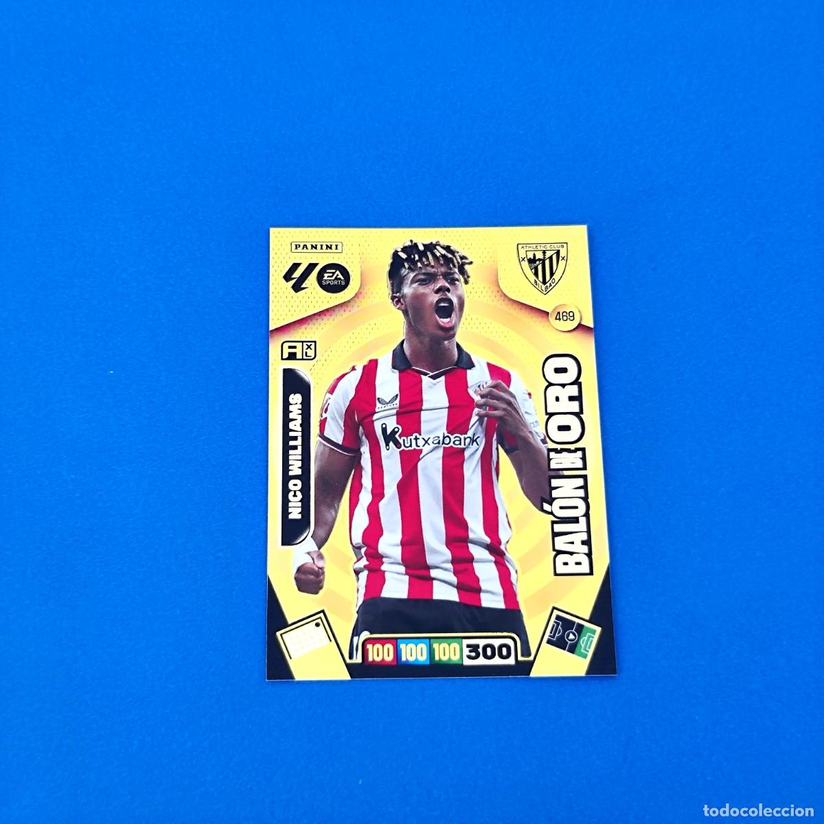 Cromos de f&uacute;tbol: Adrenalyn 2025 2026 / 25 26 Bal&oacute;n de Oro Nico Williams 469 Athletic Club de Bilbao