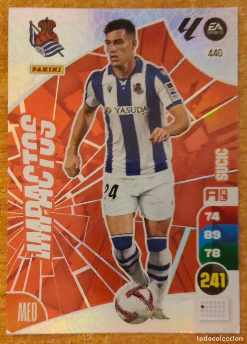 Cromos de f&uacute;tbol: 440 Sucic Real Sociedad Impactos Adrenalyn XL 24 25 2024 2025