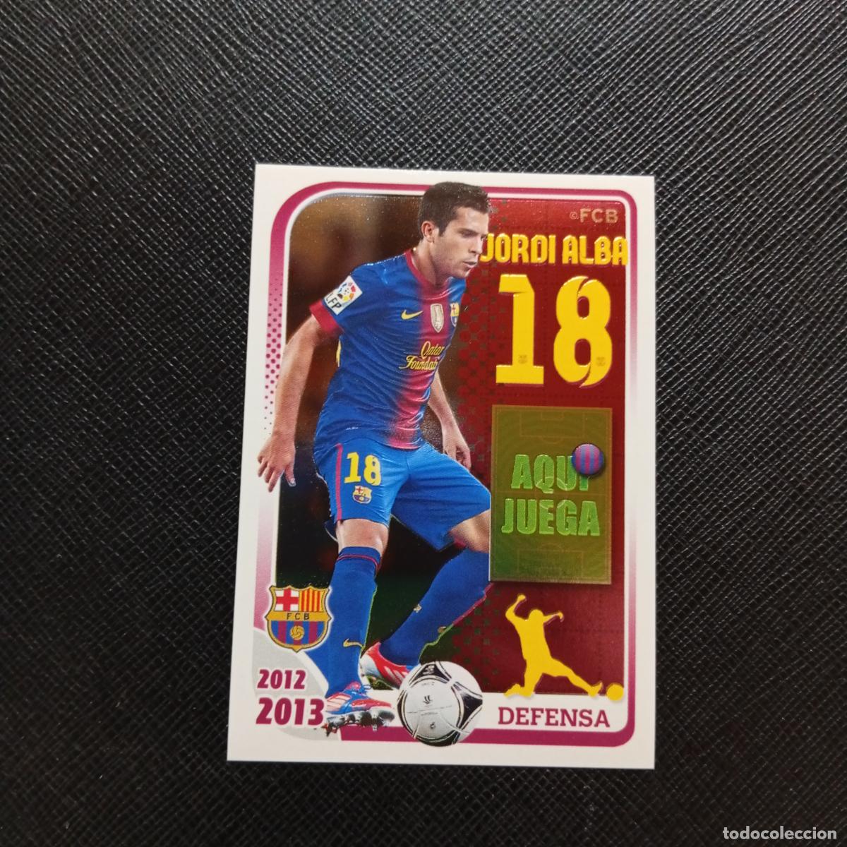 Cromos de f&uacute;tbol: 90 JORDI ALBA BARCELONA PANINI COLECCION OFICIAL 2013 2013 12 13 - SIN PEGAR - A152 PG109