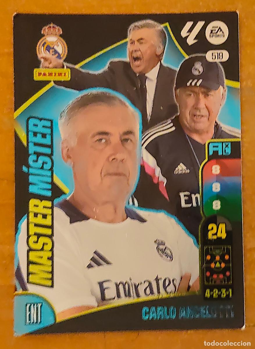 Cromos de f&uacute;tbol: CARLO ANCELOTTI MASTER MISTER #519 519 - REAL MADRID - ADRENALYN XL 2024-25 2024 2025 PANINI LALIGA