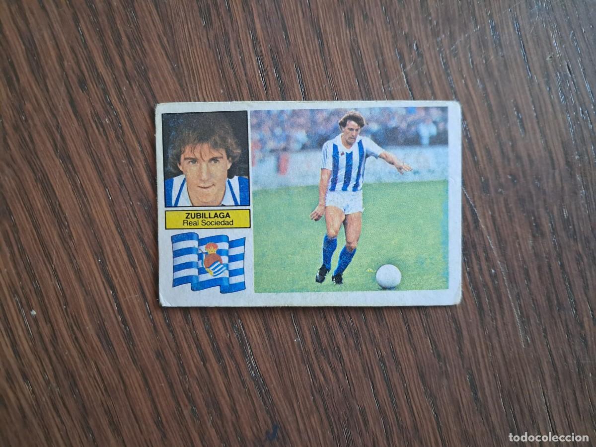 Cromos de f&uacute;tbol: cromo de futbol, ediciones Este, liga 82-83, Zubillaga, Real Sociedad, sin pegar.