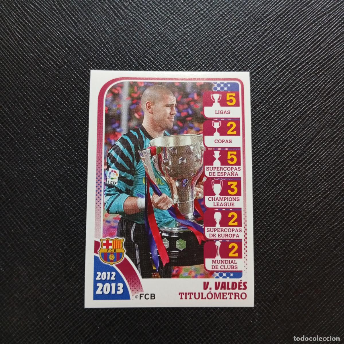 Cromos de f&uacute;tbol: 171 VICTOR VALDES BARCELONA PANINI COLECCION OFICIAL 2013 2013 12 13 - SIN PEGAR - A152 PG118