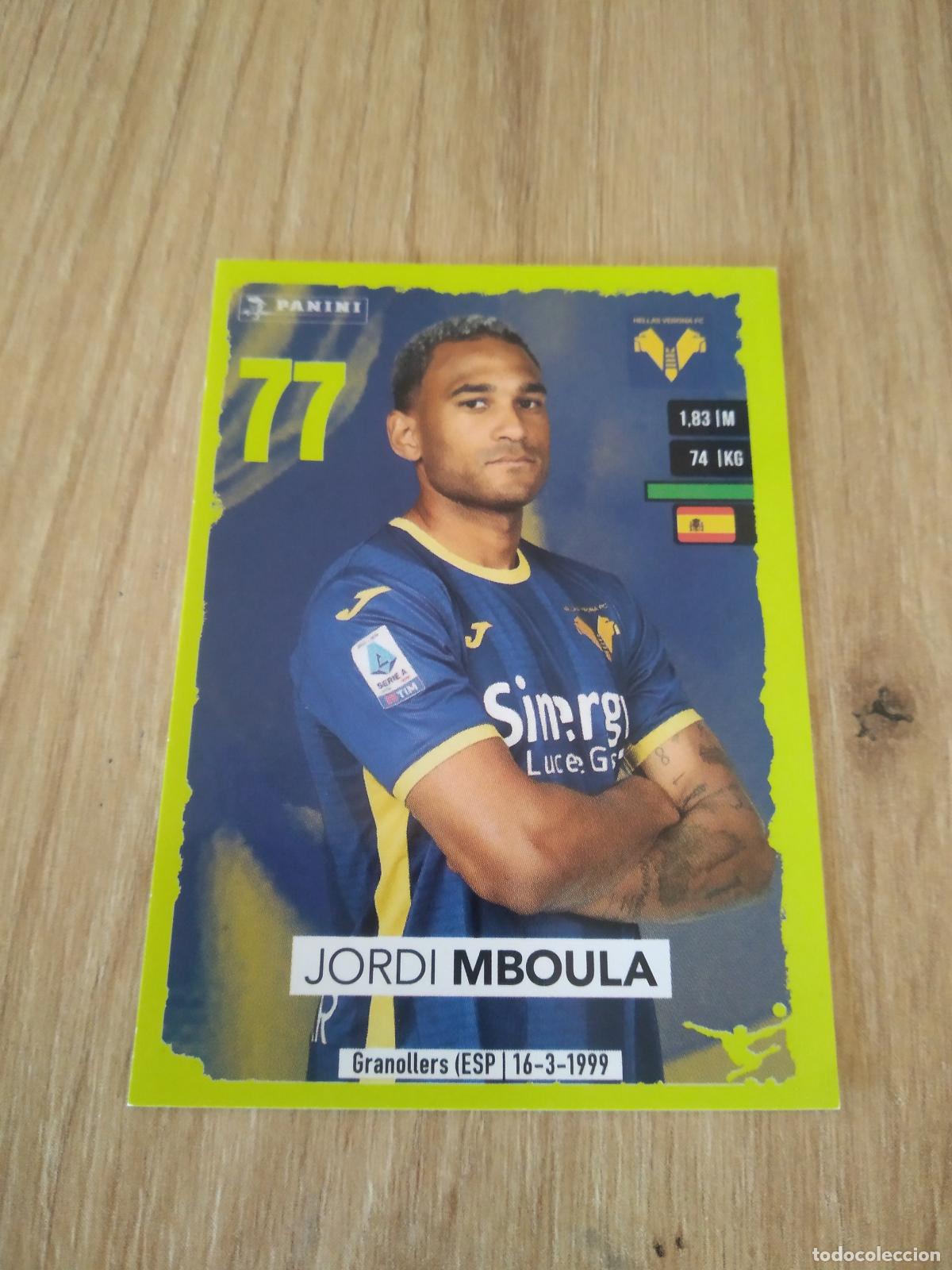 Cromos de f&uacute;tbol: 201 JORDI MBOULA HELLAS VERONA CROMO FUTBOL PANINI LIGA ITALIA 23-24 CALCIATORI 2023-2024