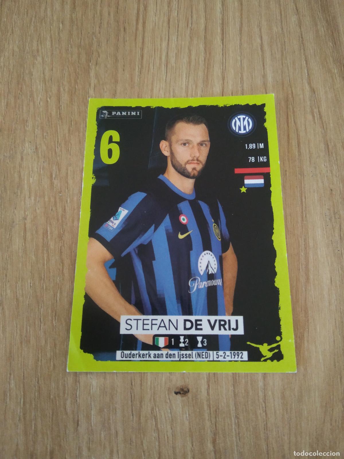 Cromos de f&uacute;tbol: 213 STEFAN DE VRIJ INTER MILAN CROMO FUTBOL PANINI LIGA ITALIA 23-24 CALCIATORI 2023-2024