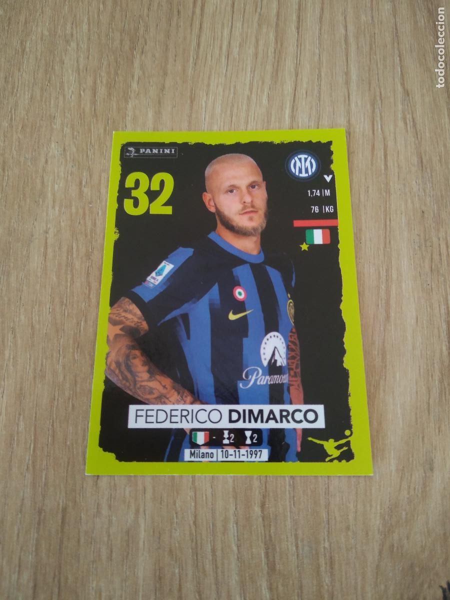 Cromos de f&uacute;tbol: 214 FEDERICO DIMARCO INTER MILAN CROMO FUTBOL PANINI LIGA ITALIA 23-24 CALCIATORI 2023-2024