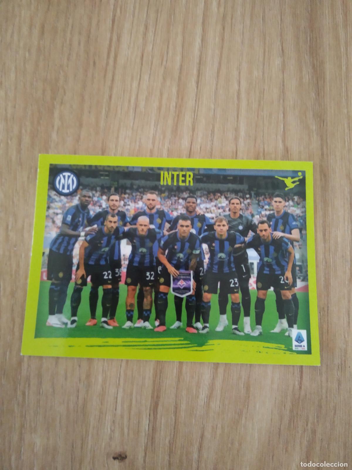 Cromos de f&uacute;tbol: 215 EQUIPO PLANTILLA INTER MILAN CROMO FUTBOL PANINI LIGA ITALIA 23-24 CALCIATORI 2023-2024