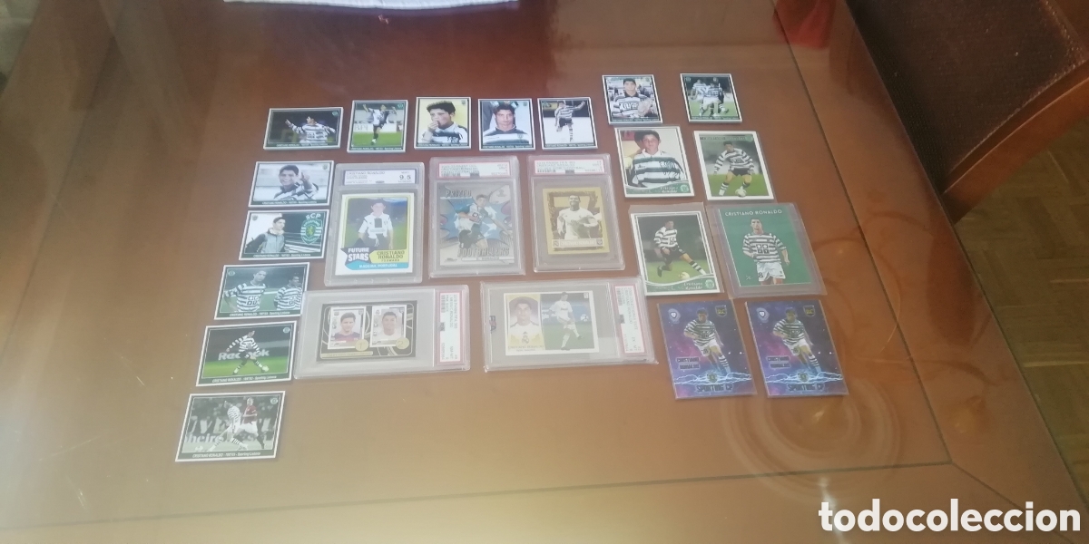 Cromos de f&uacute;tbol: Cromos cristiano Ronaldo sporting lisboa. Lote selecto.