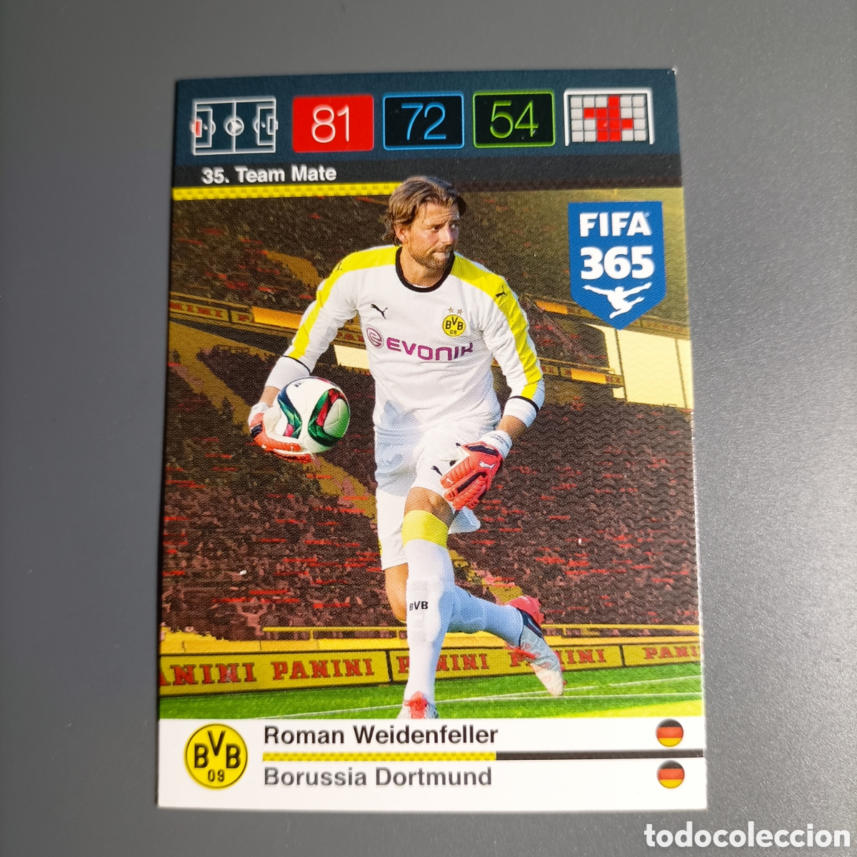 Cromos de f&uacute;tbol: CARD ADRENALYN XL FIFA 365 PANINI 2016 (BORUSSIA DORTMUND) №35 ROMAN WEIDENFELLER