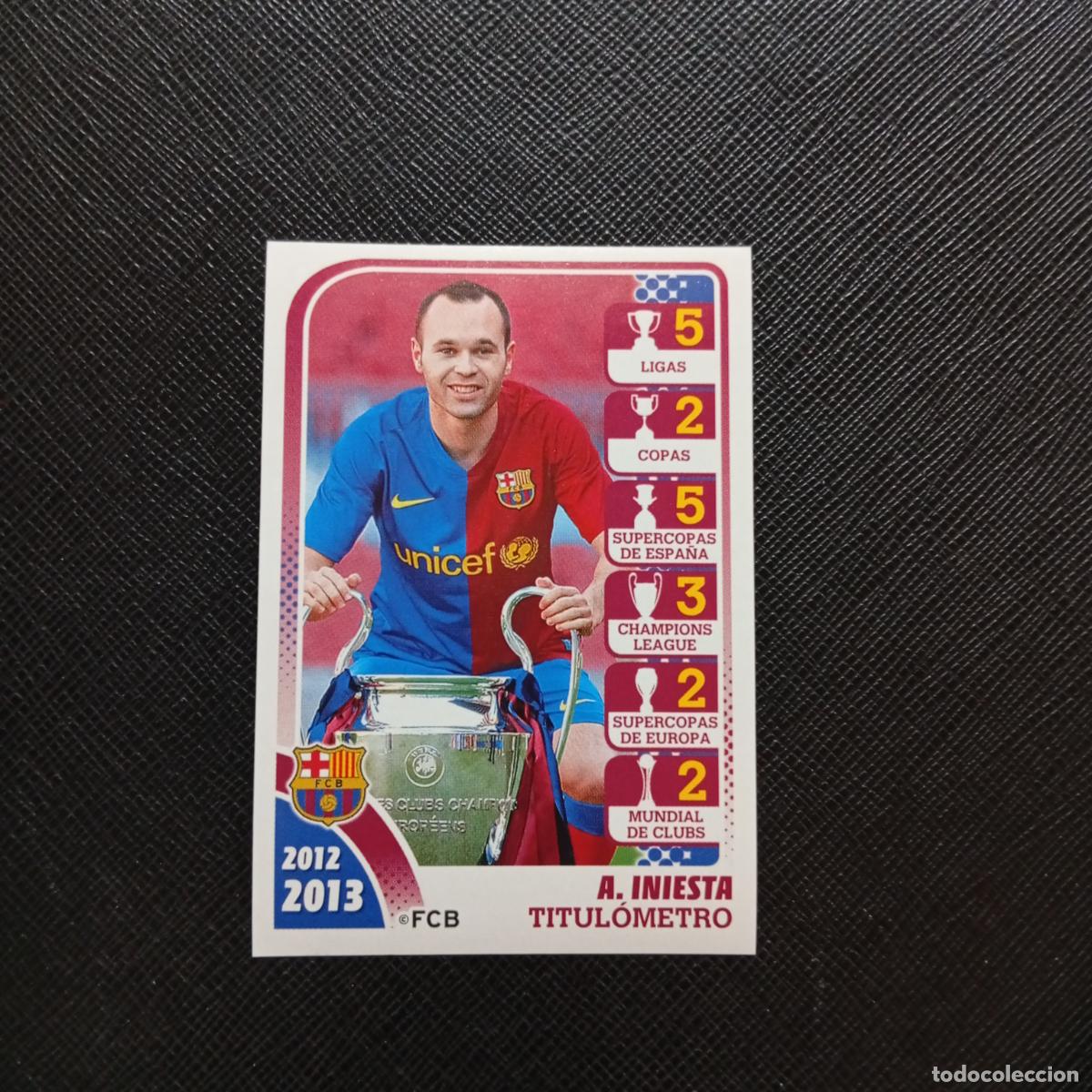 Cromos de f&uacute;tbol: 173 INIESTA BARCELONA PANINI COLECCION OFICIAL 2013 2013 12 13 - SIN PEGAR - A152 PG154