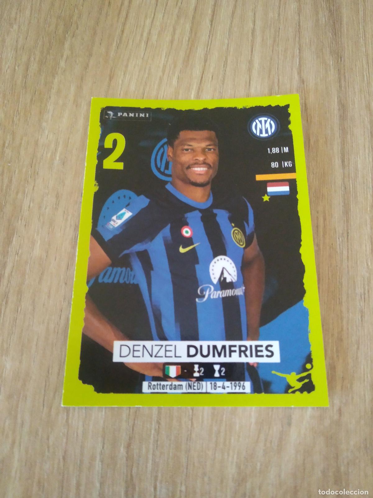 Cromos de f&uacute;tbol: 220 DENZEL DUMFRIES INTER MILAN CROMO FUTBOL PANINI LIGA ITALIA 23-24 CALCIATORI 2023-2024
