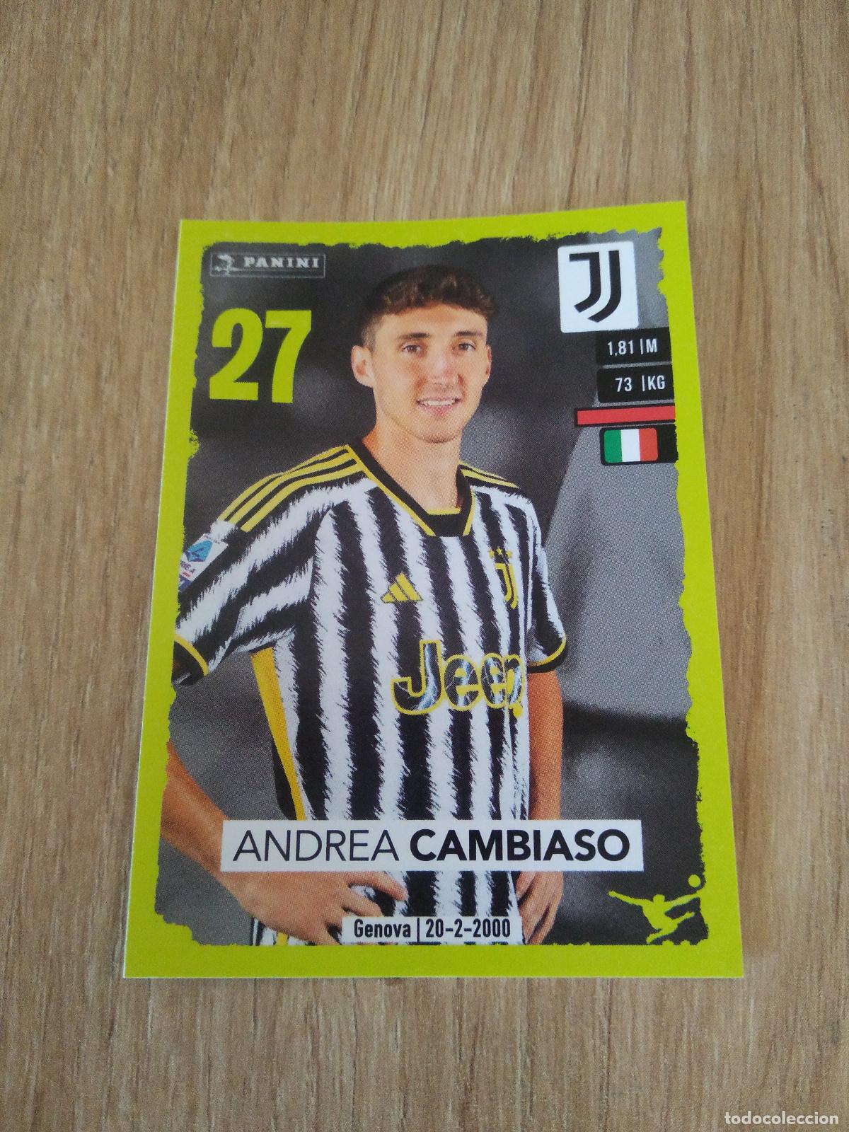 Cromos de f&uacute;tbol: 236 ANDREA CAMBIASO JUVENTUS TURIN CROMO FUTBOL PANINI LIGA ITALIA 23-24 CALCIATORI 2023-2024