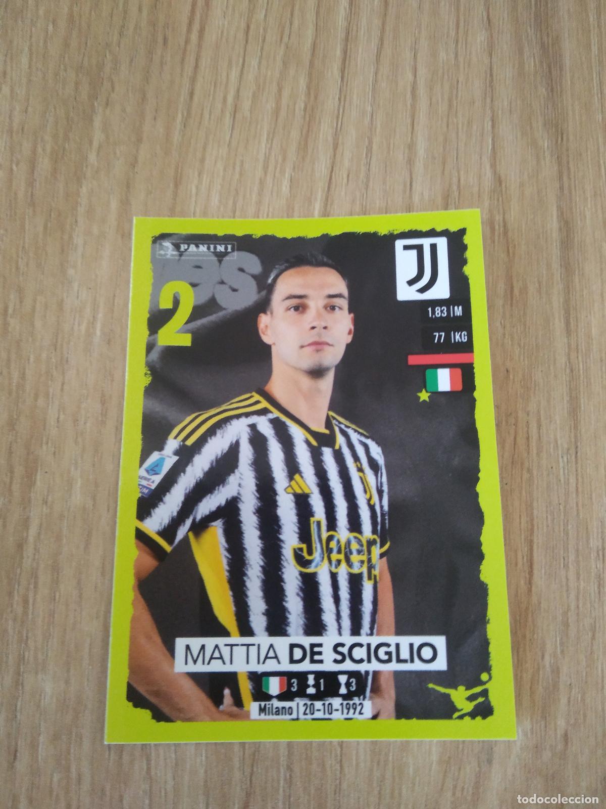 Cromos de f&uacute;tbol: 238 MATTIA DE SCIGLIO JUVENTUS TURIN CROMO FUTBOL PANINI LIGA ITALIA 23-24 CALCIATORI 2023-2024
