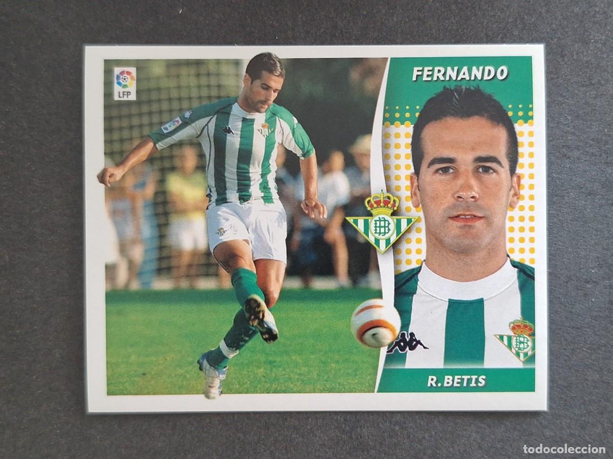 Cromos de f&uacute;tbol: L6 FERNANDO REAL BETIS BALOMPIE LIGA ESTE 2006 2007 06 07 NUNCA PEGADO SIN PEGAR