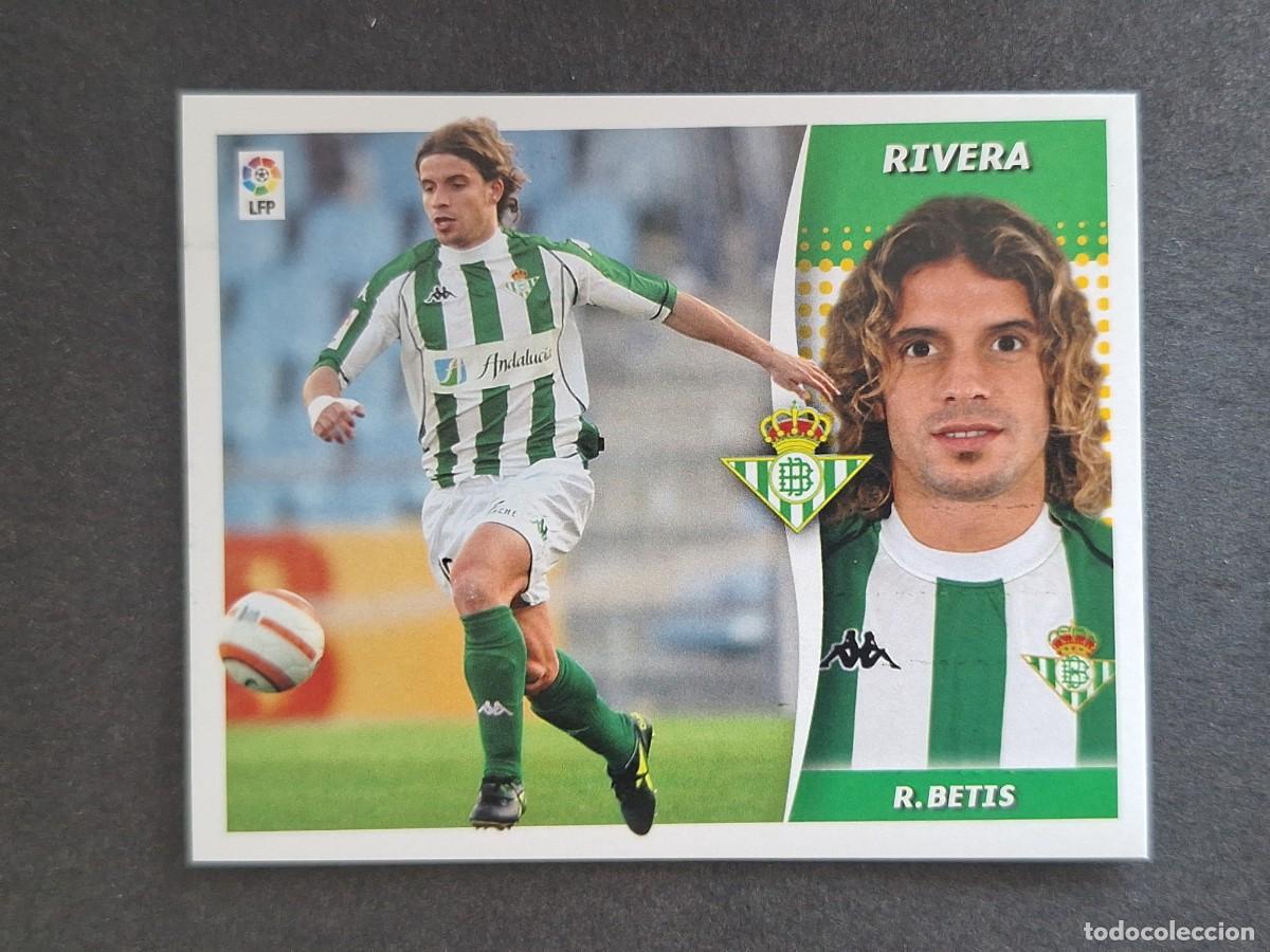 Cromos de f&uacute;tbol: L6 RIVERA REAL BETIS BALOMPIE LIGA ESTE 2006 2007 06 07 NUNCA PEGADO SIN PEGAR