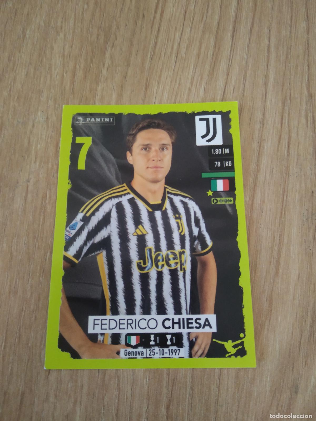 Cromos de f&uacute;tbol: 249 FEDERICO CHIESA JUVENTUS TURIN CROMO FUTBOL PANINI LIGA ITALIA 23-24 CALCIATORI 2023-2024