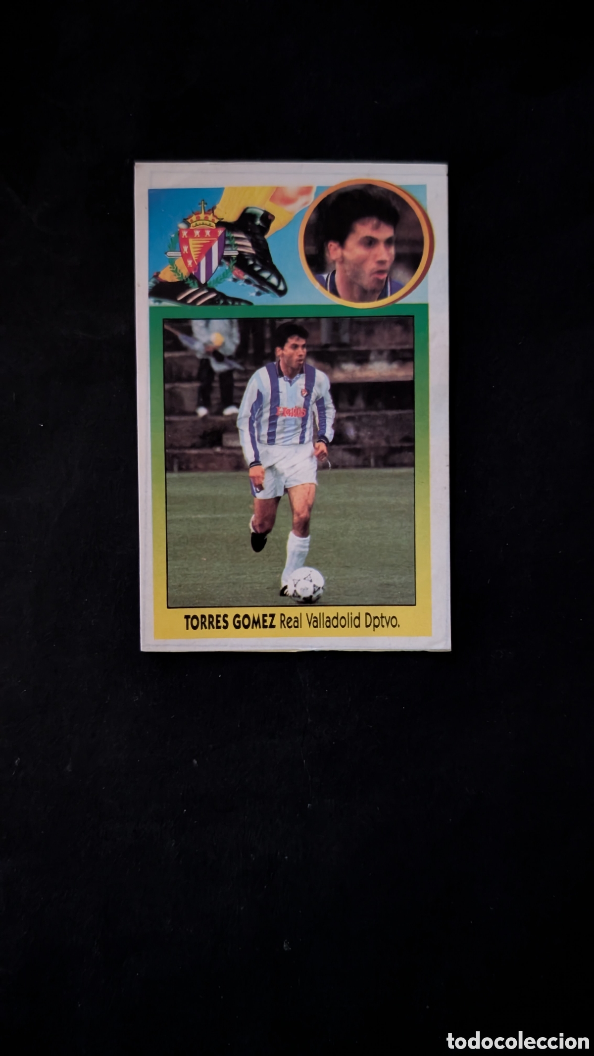 Cromos de Futebol: TORRES GOMEZ VALLADOLID FICHAJE 9 LIGA ESTE 1993/94 93 94 ADHESIVO RECORTADO