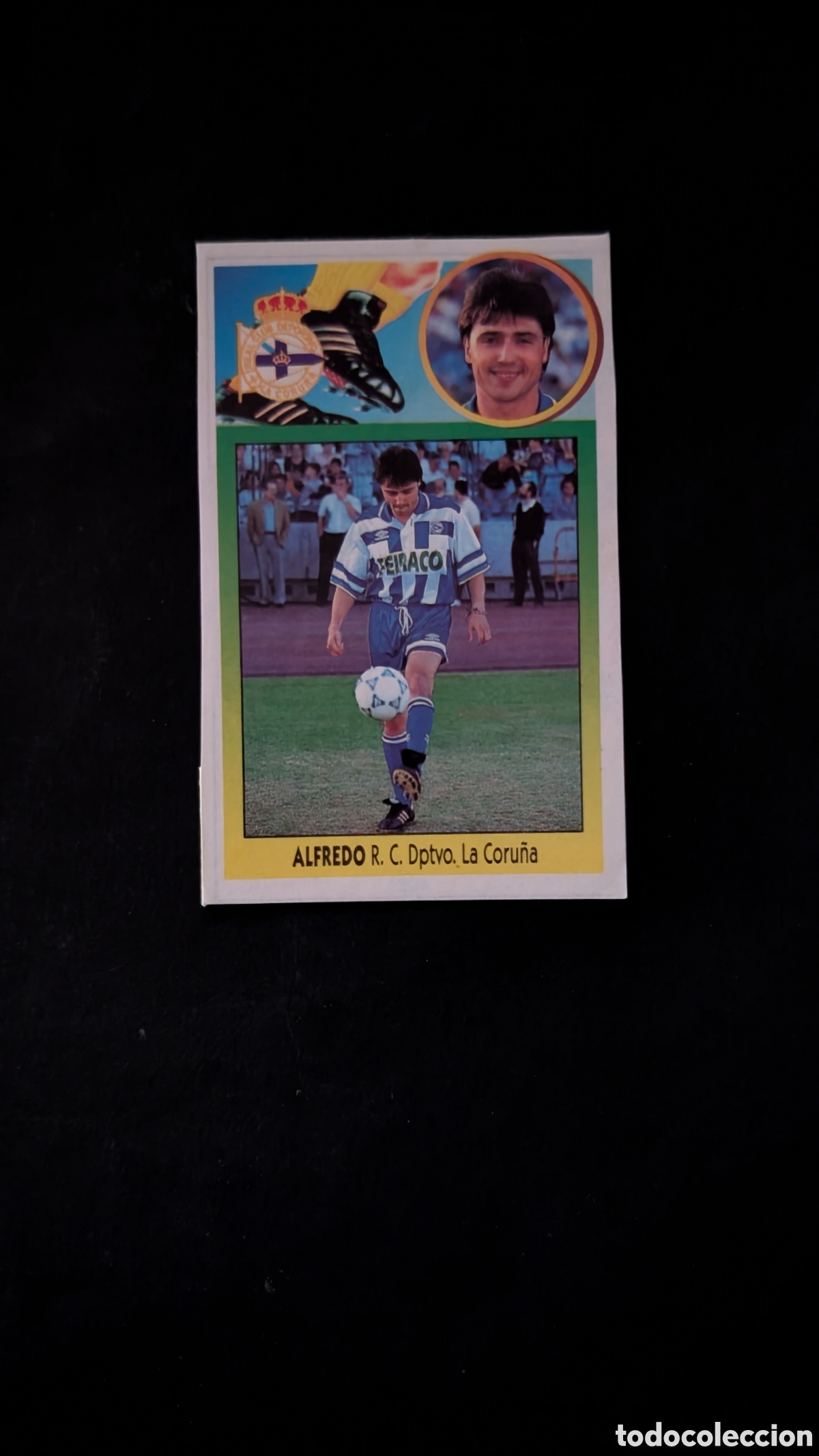Cromos de f&uacute;tbol: ALFREDO DEPORTIVO FICHAJE 11 LIGA ESTE 1993/94 93 94 ADHESIVO RECORTADO