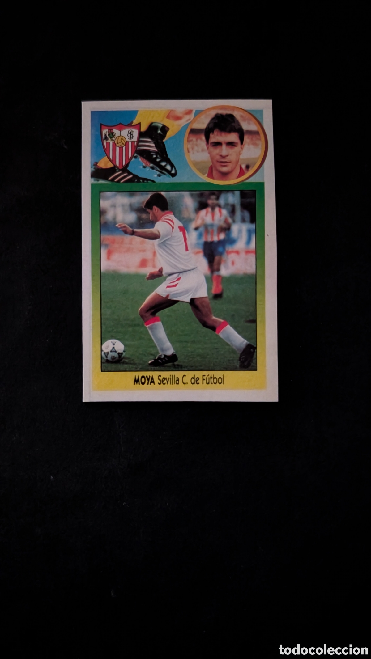 Cromos de f&uacute;tbol: MOYA SEVILLA FICHAJE 12 LIGA ESTE 1993/94 93 94 ADHESIVO RECORTADO