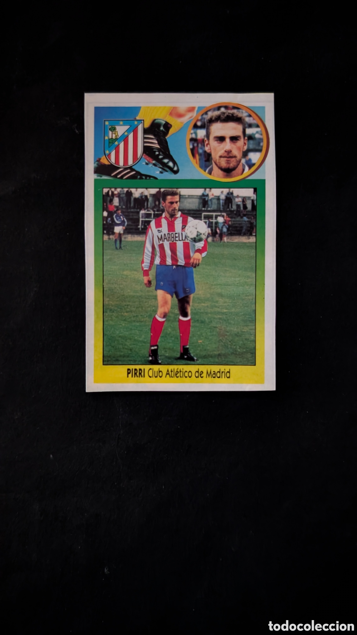 Cromos de f&uacute;tbol: PIRRI ATLETICO MADRID FICHAJE 17 LIGA ESTE 1993/94 93 94 ADHESIVO RECORTADO
