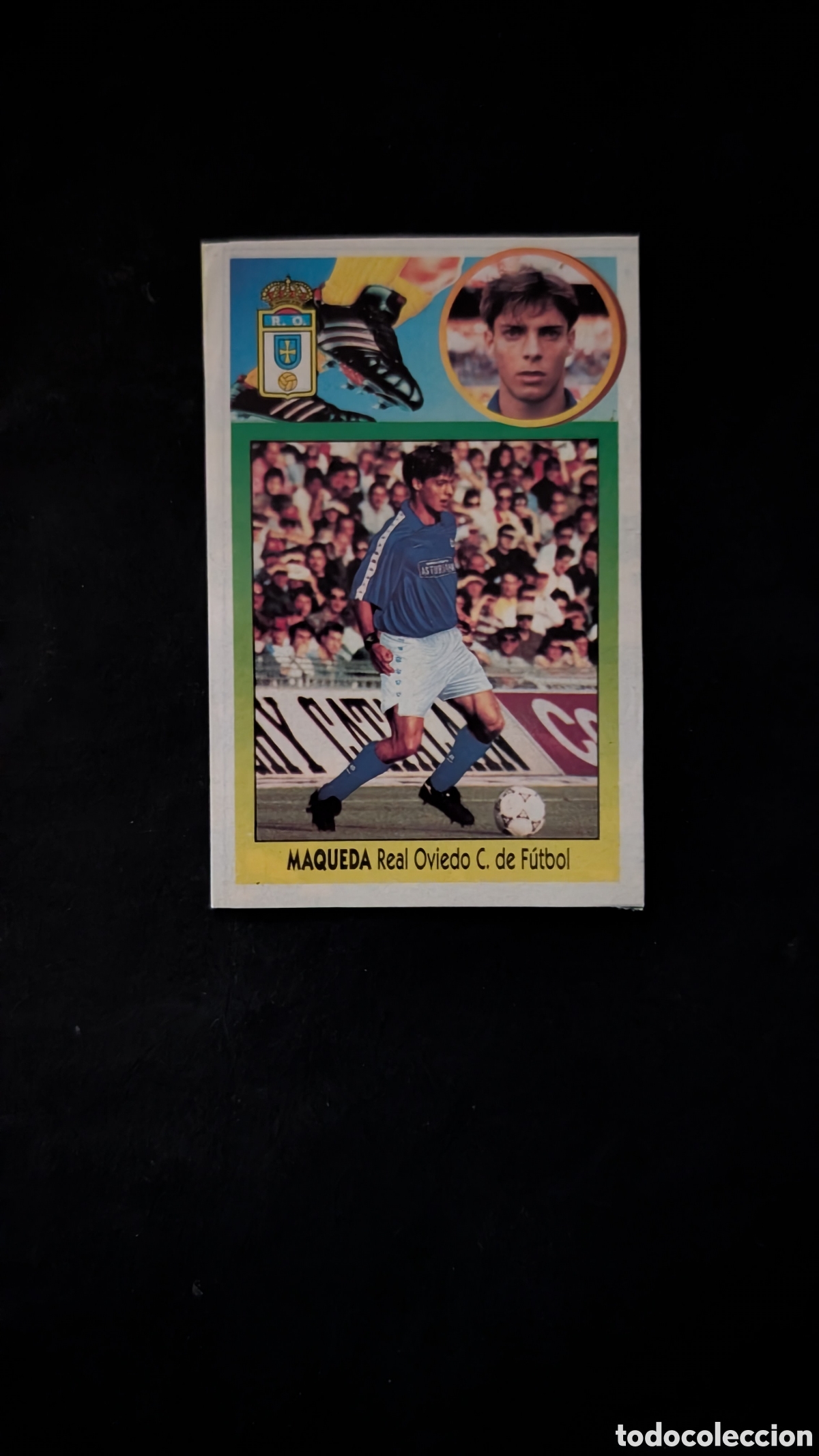 Cromos de f&uacute;tbol: MAQUEDA OVIEDO FICHAJE 18 LIGA ESTE 1993/94 93 94 ADHESIVO RECORTADO