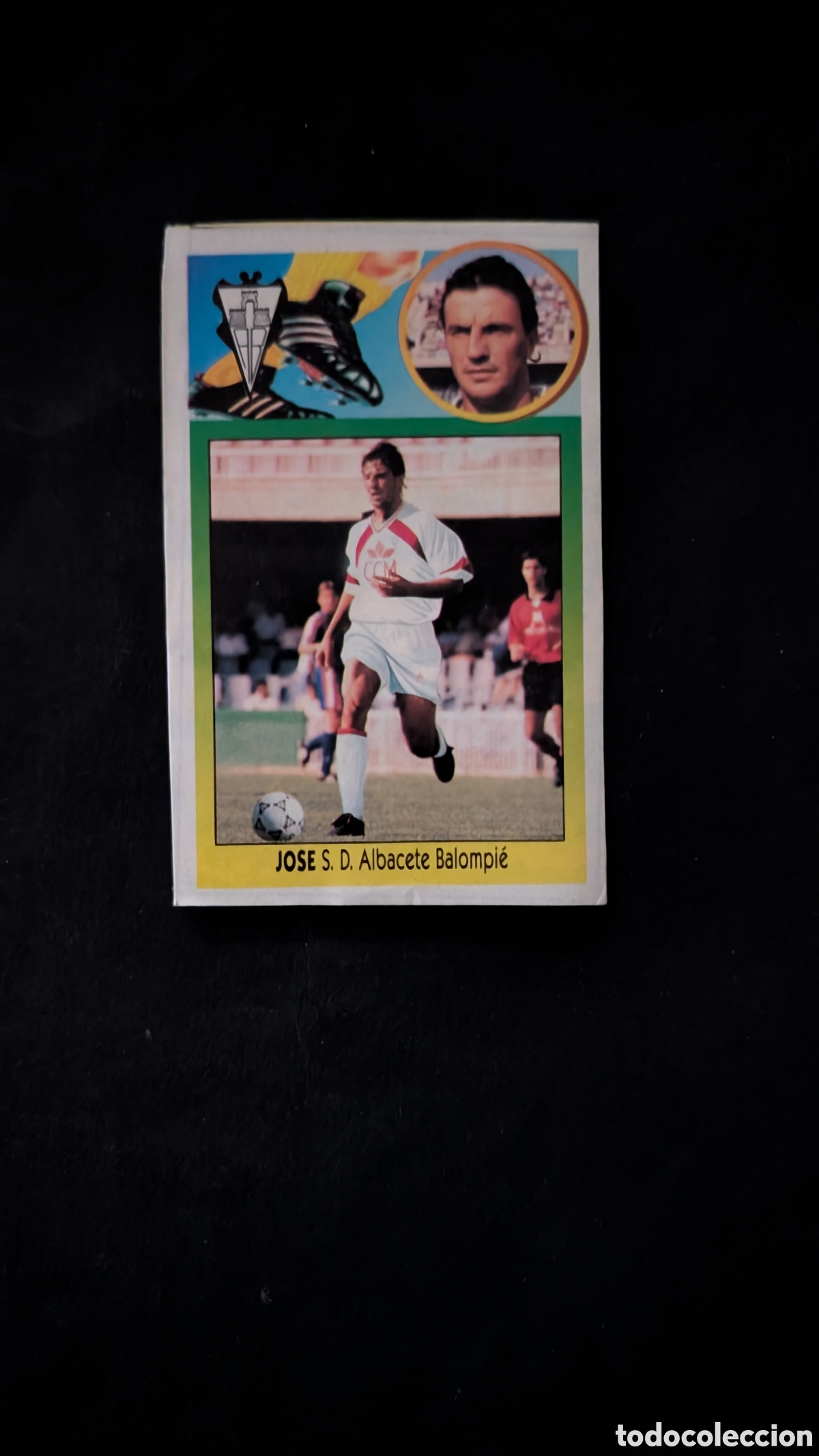 Cromos de f&uacute;tbol: JOSE ALBACETE FICHAJE 20 LIGA ESTE 1993/94 93 94 ADHESIVO RECORTADO