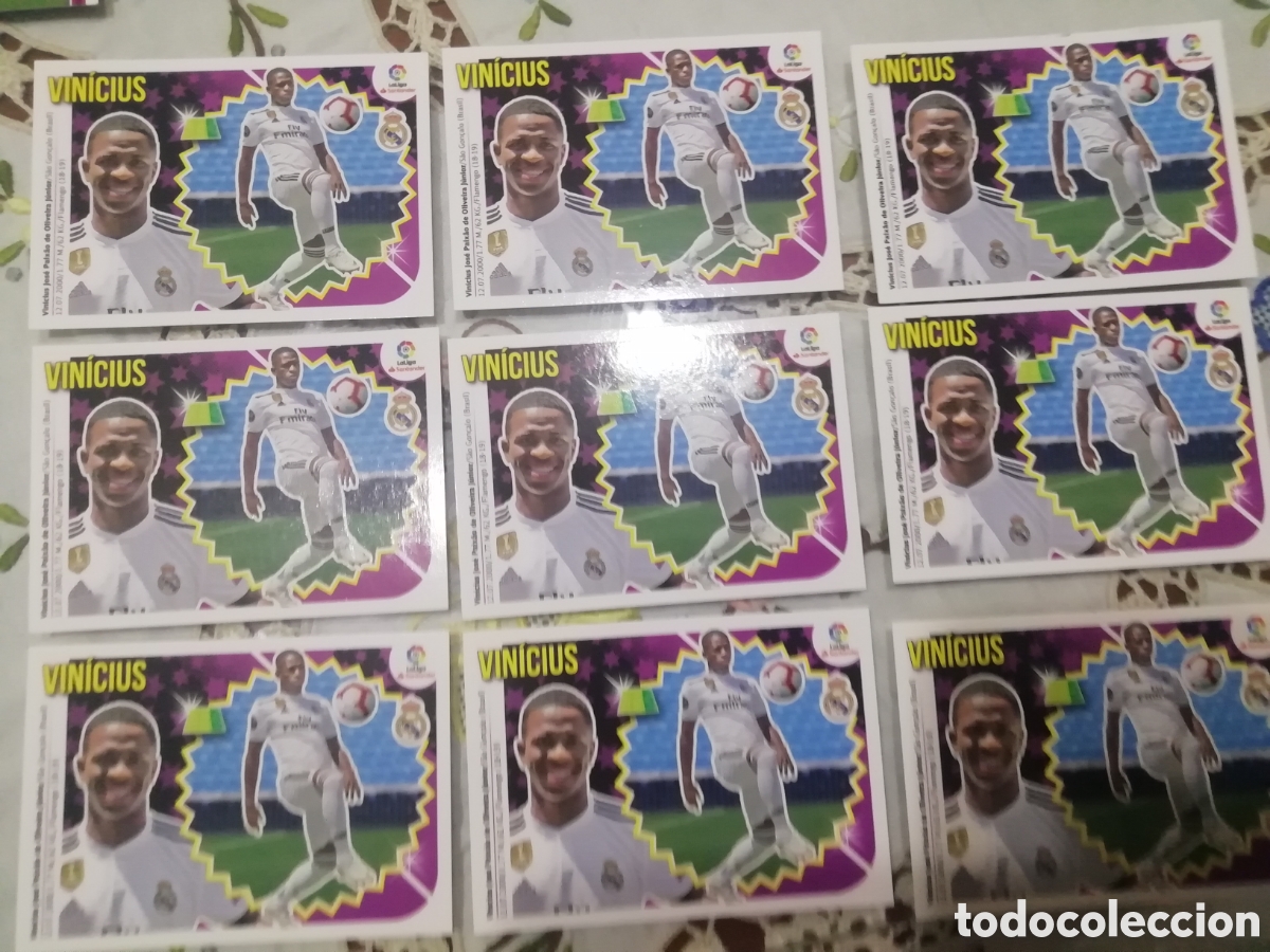 Cromos de f&uacute;tbol: Cromos vinicius junior real Madrid. Fichaje