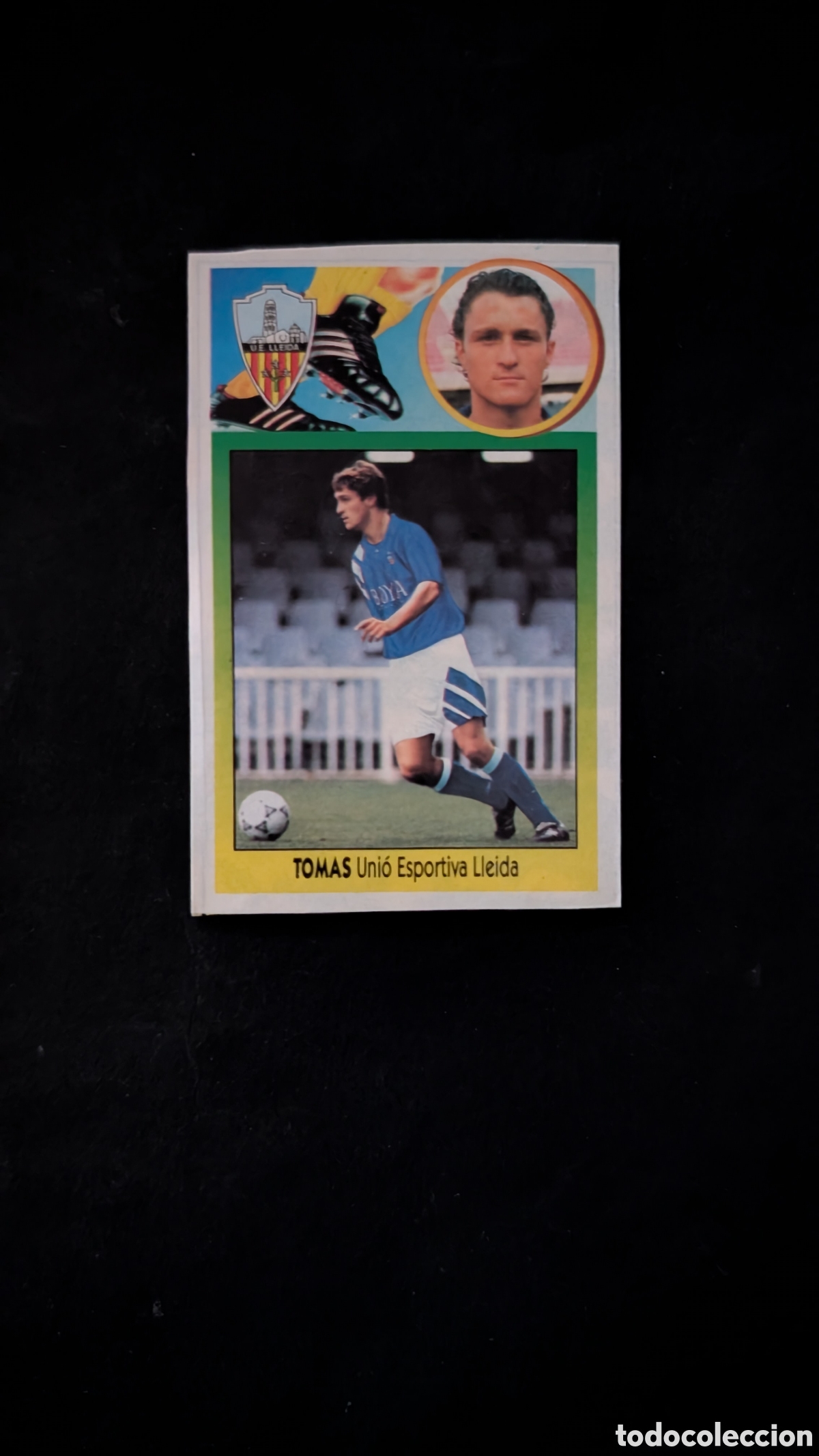 Cromos de f&uacute;tbol: TOMAS LLEIDA FICHAJE 22 VERSION LIGA ESTE 1993/94 93 94 ADHESIVO RECORTADO
