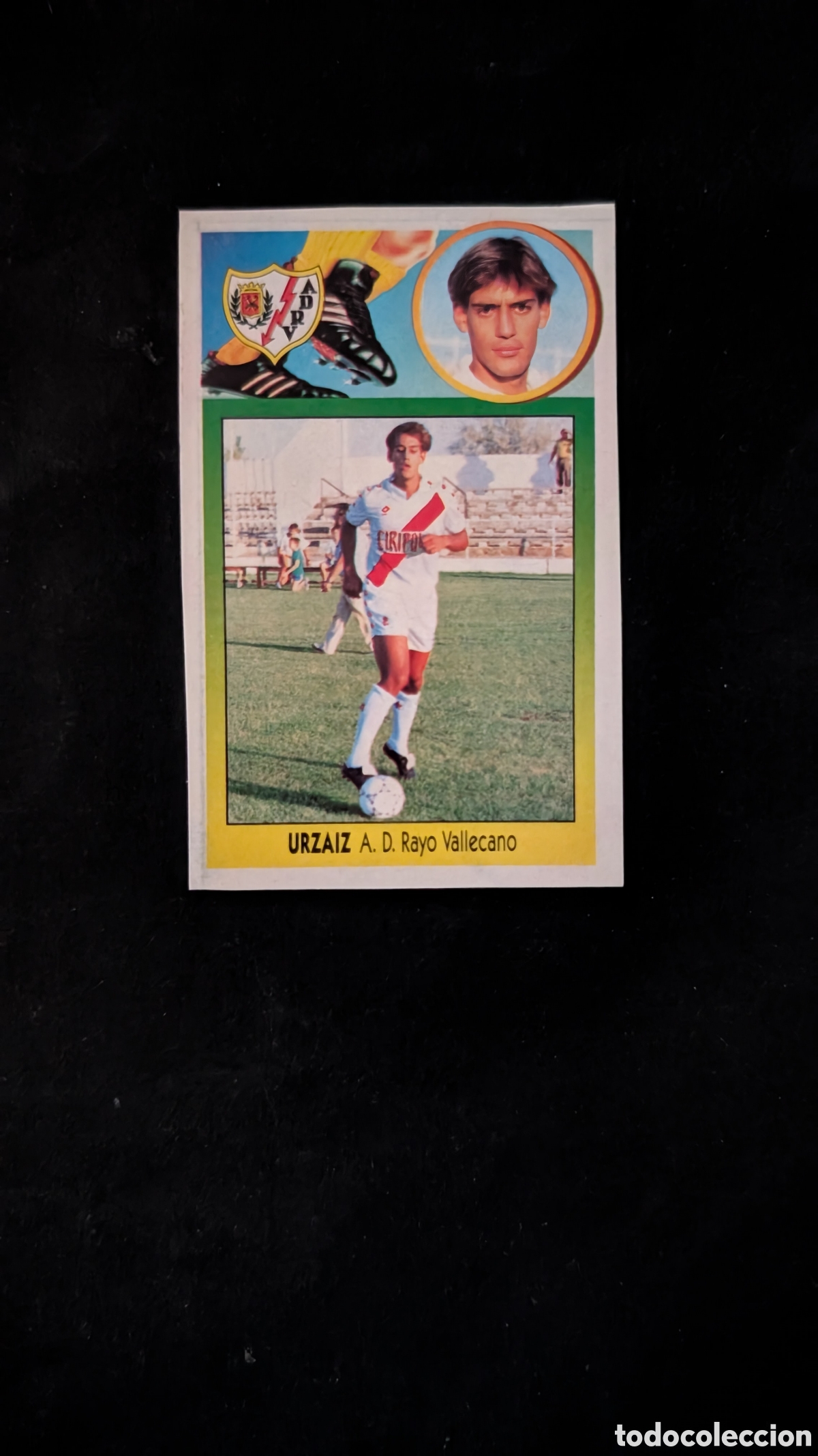 Cromos de f&uacute;tbol: URZAIZ RAYO VALLECANO FICHAJE 25 VERSION LIGA ESTE 1993/94 93 94 ADHESIVO RECORTADO