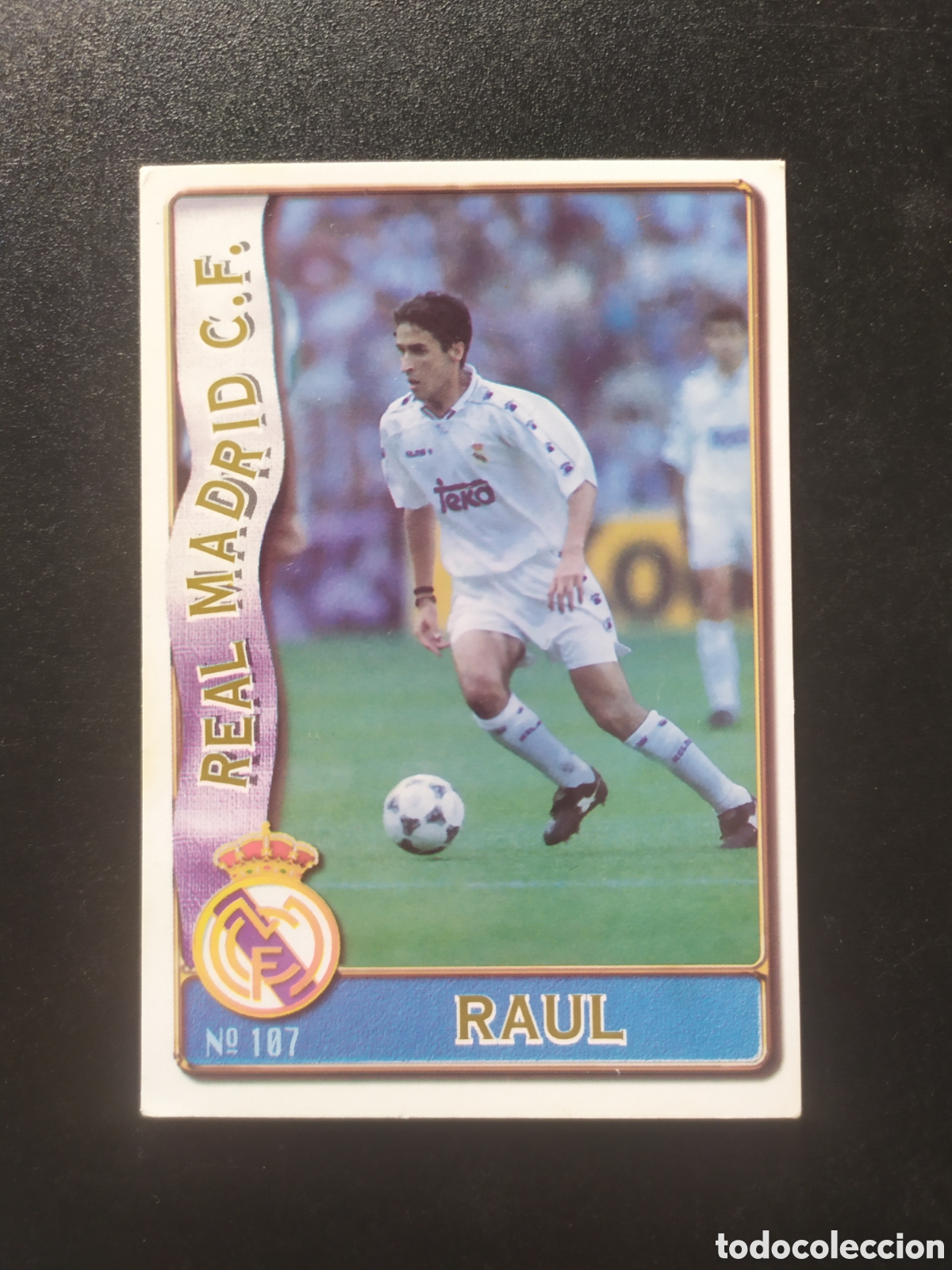 Cromos de f&uacute;tbol: Mundicromo fichas Liga 1996 1997 96 97 Raul n&deg; 107 Real Madrid