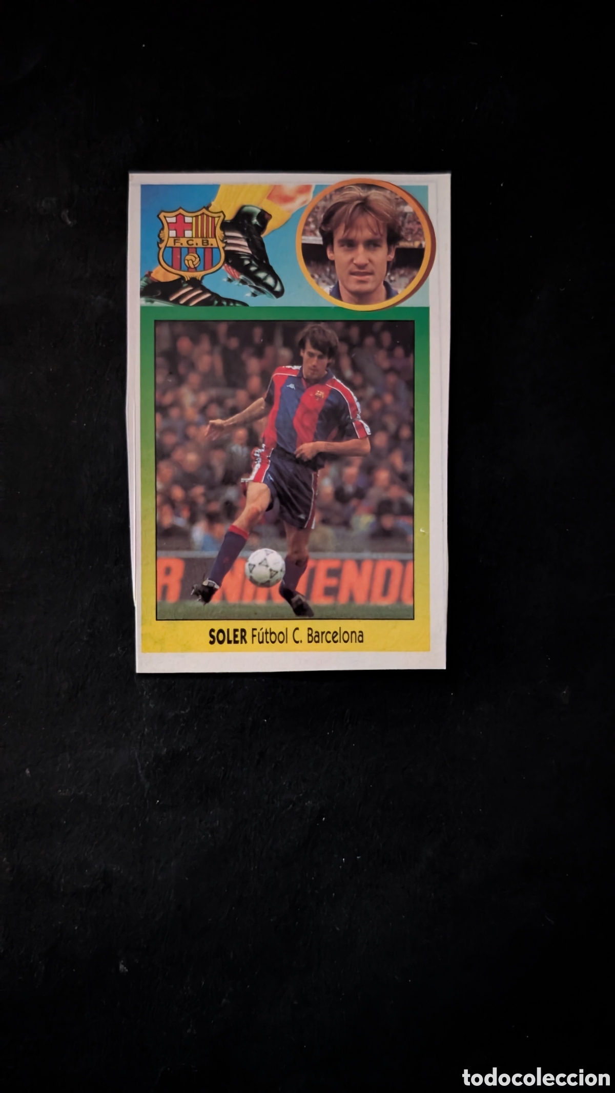 Figurine di Calcio: SOLER BARCELONA BAJA LIGA ESTE 1993/94 93 94 ADHESIVO RECORTADO