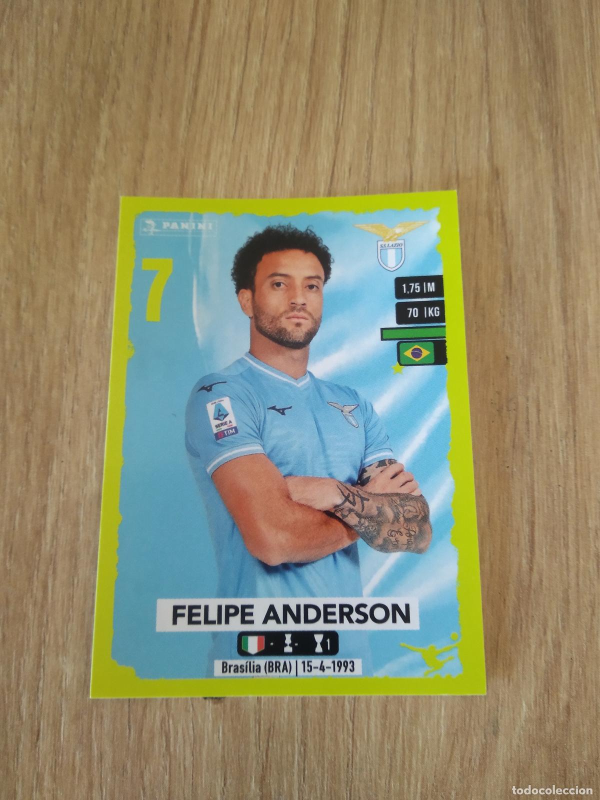Figurine di Calcio: 275 FELIPE ANDERSON LAZIO CROMO FUTBOL PANINI LIGA ITALIA 23-24 CALCIATORI 2023-2024
