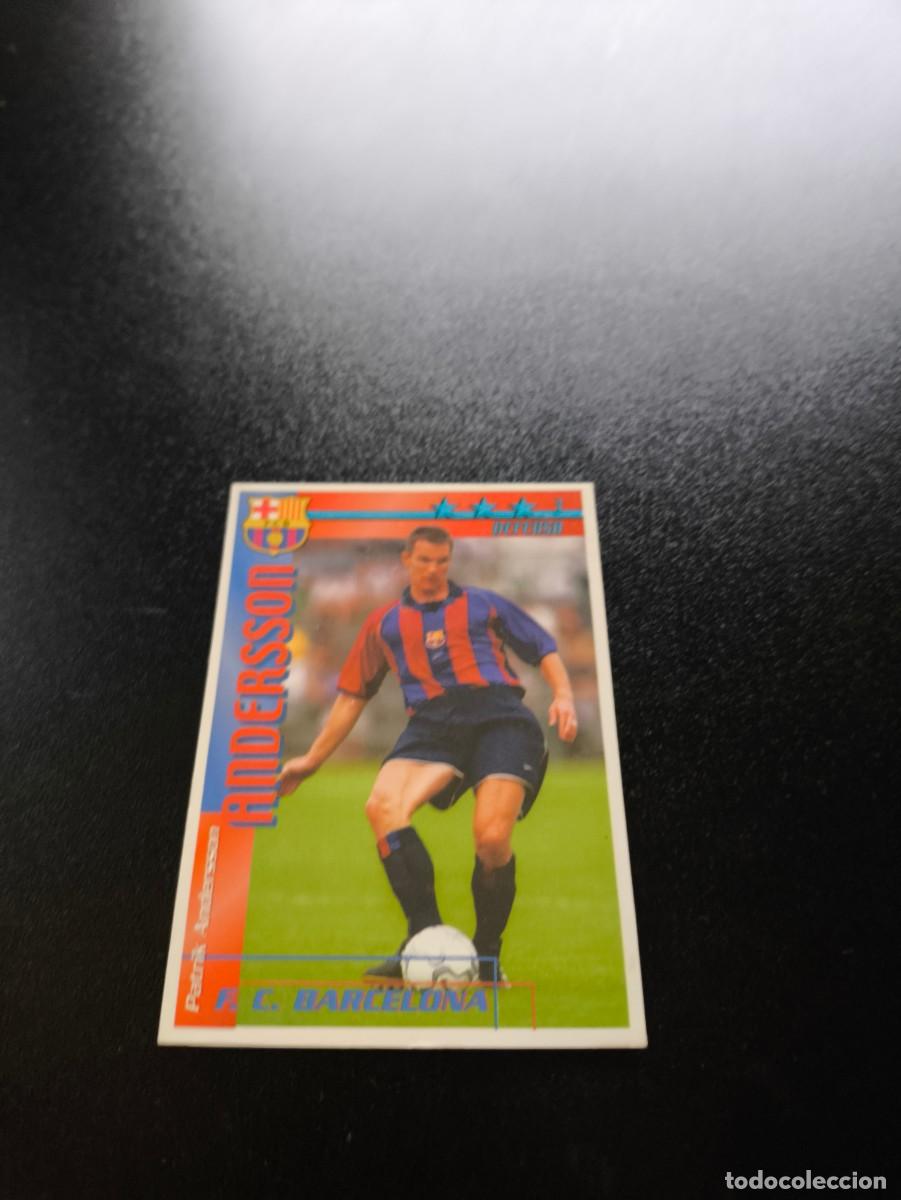 Cromos de f&uacute;tbol: Andersson BARCELONA FUTBOL MATCH TOTAL LIGA 2002 2003 02 03 NO PANINI ESTE ADRENALYN