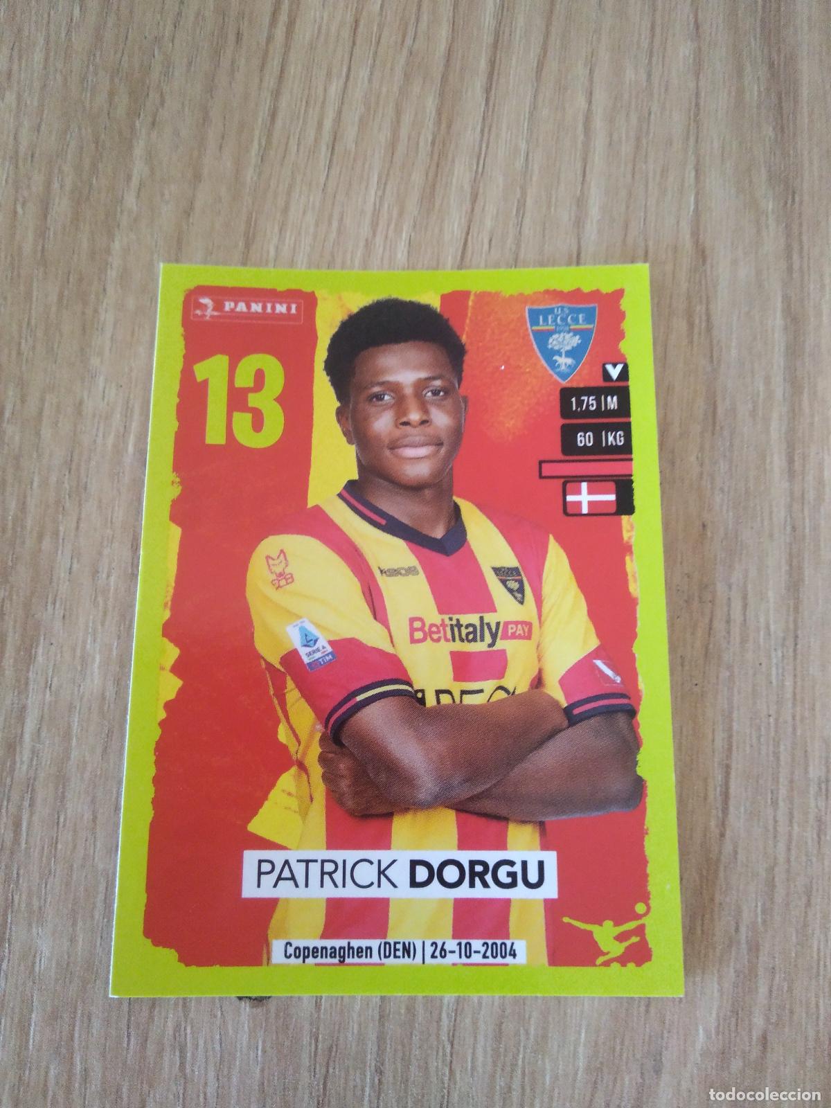Cromos de f&uacute;tbol: 286 PATRICK DORGU LECCE CROMO FUTBOL PANINI LIGA ITALIA 23-24 CALCIATORI 2023-2024