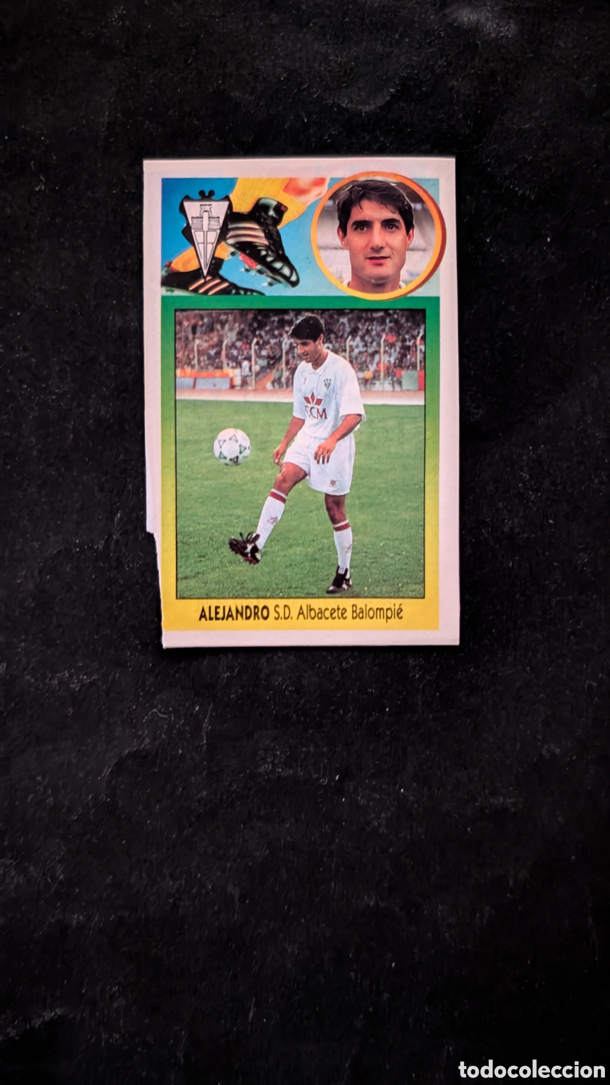 Cromos de f&uacute;tbol: ALEJANDRO ALBACETE COLOCA LIGA ESTE 1993/94 93 94 ADHESIVO RECORTADO